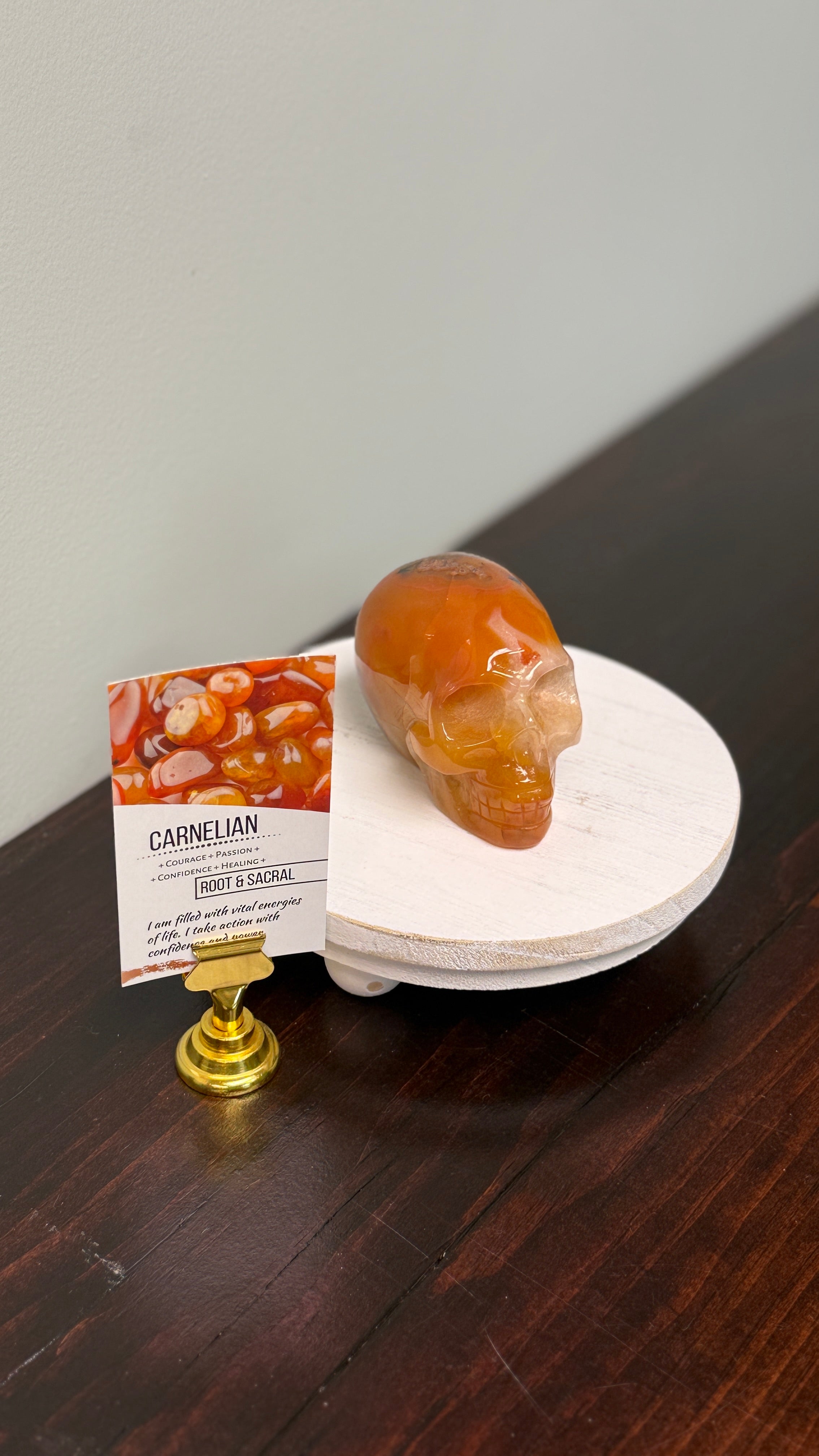 Carnelian Skull