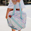 Rainbow Gingham Pickleball Paddle Bag