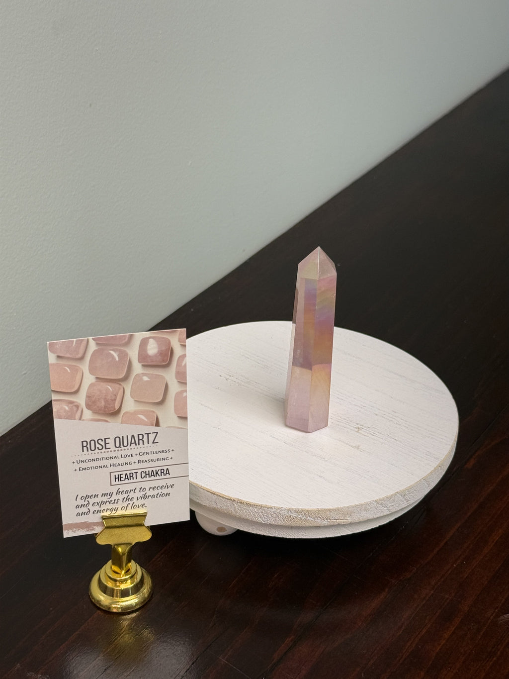 Rose Quartz Aura Tower 3-3.5”