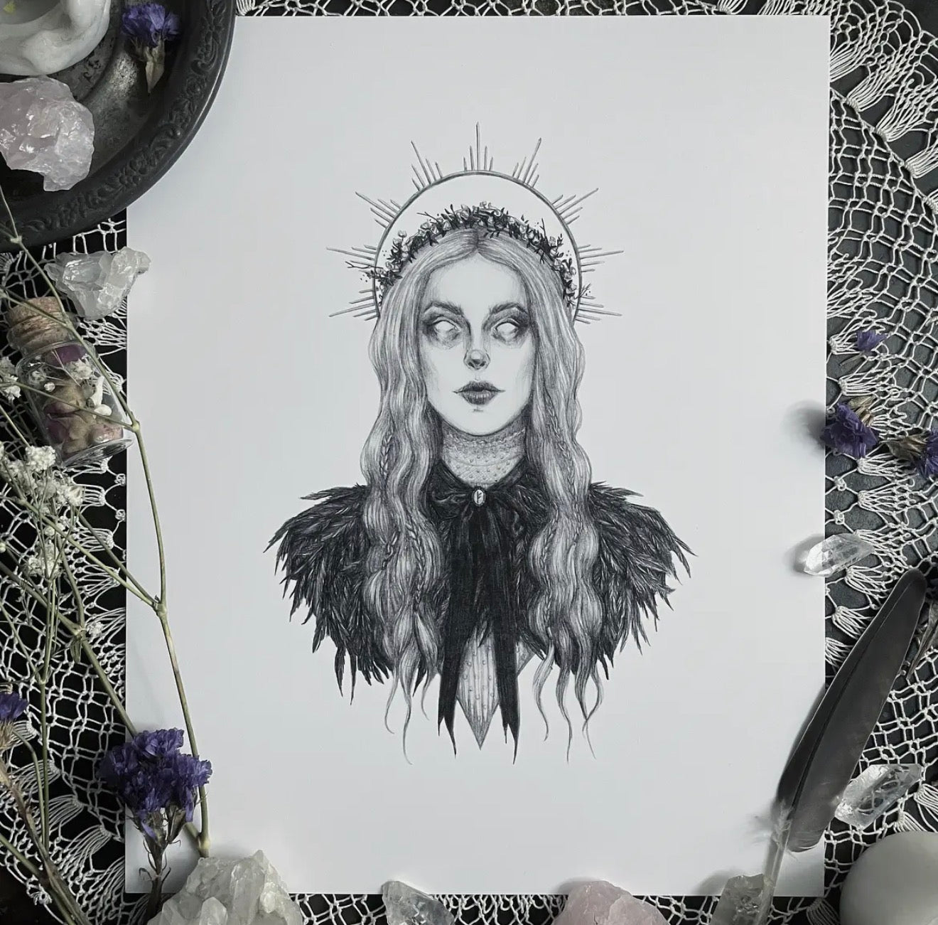 Freya - Fine Art Print - Norse Goddess of Love, Beauty, & Fertility 5x7”