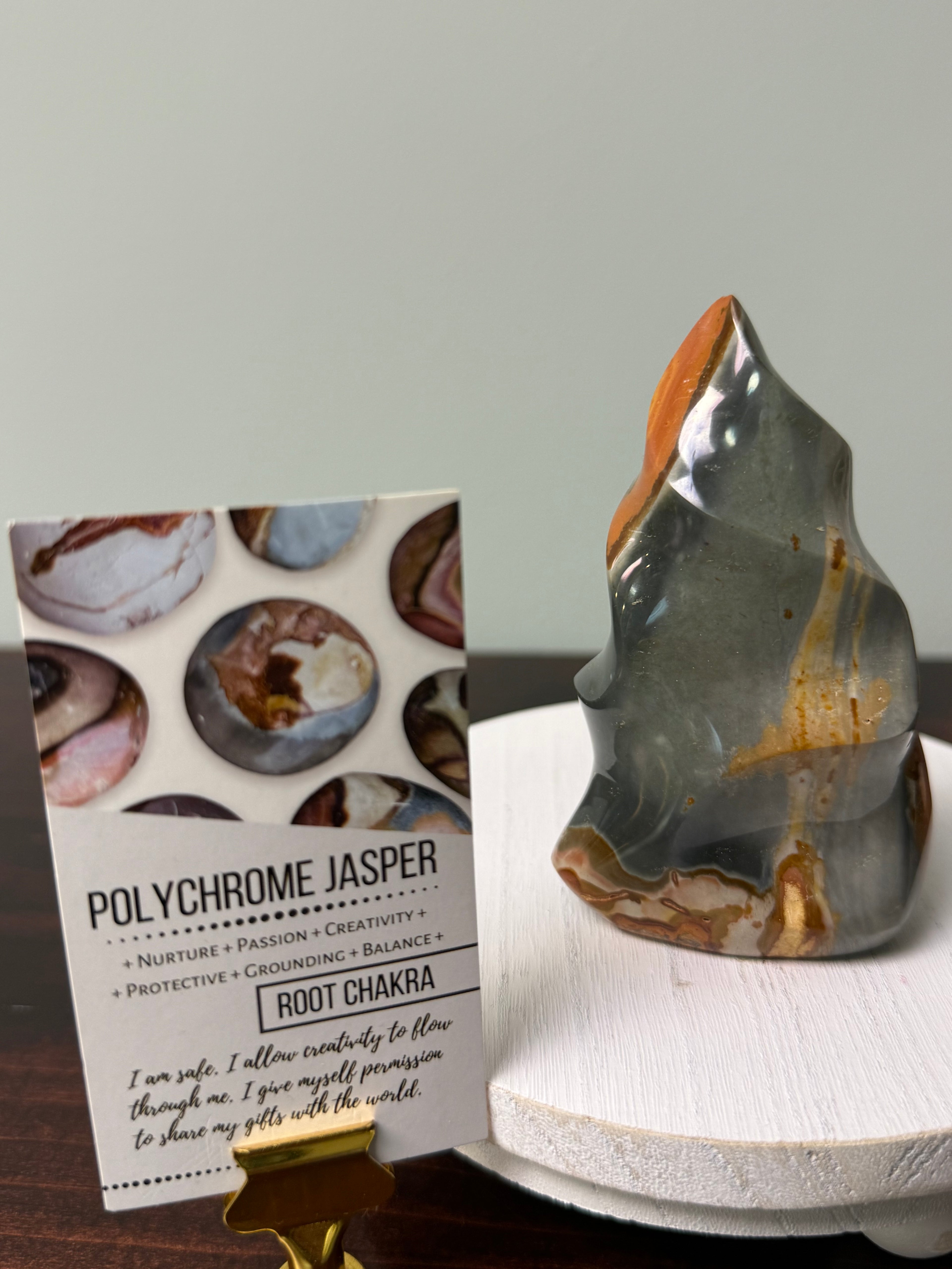 Polychrome Jasper 4" Freeform