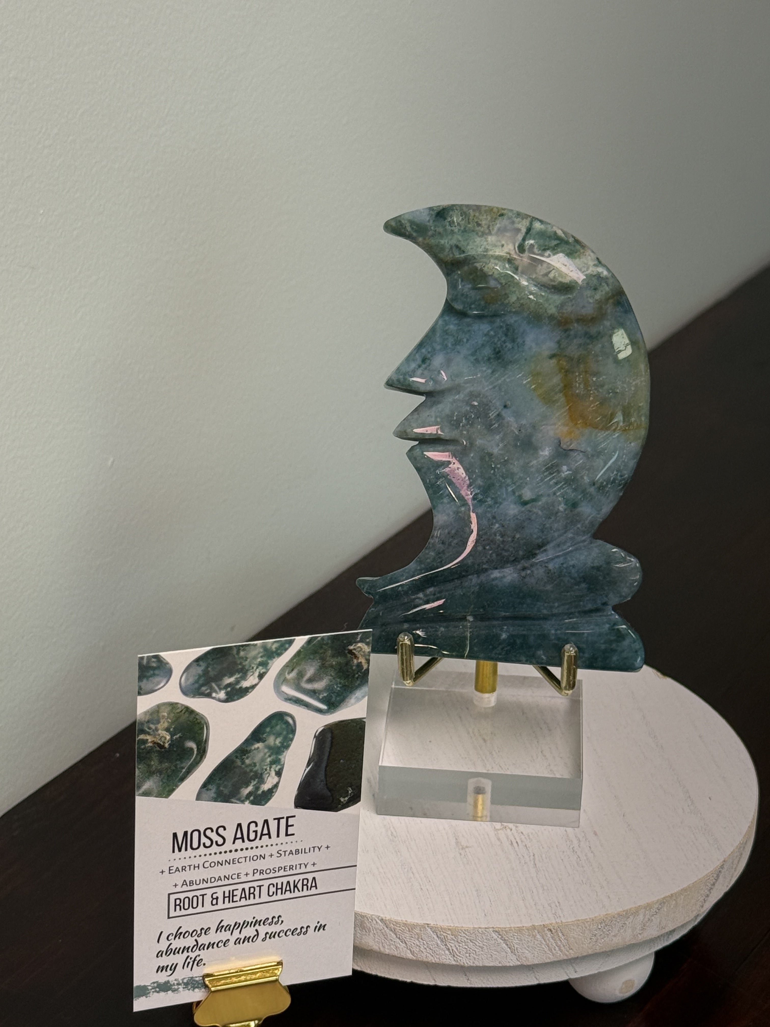Moss Agate Moon