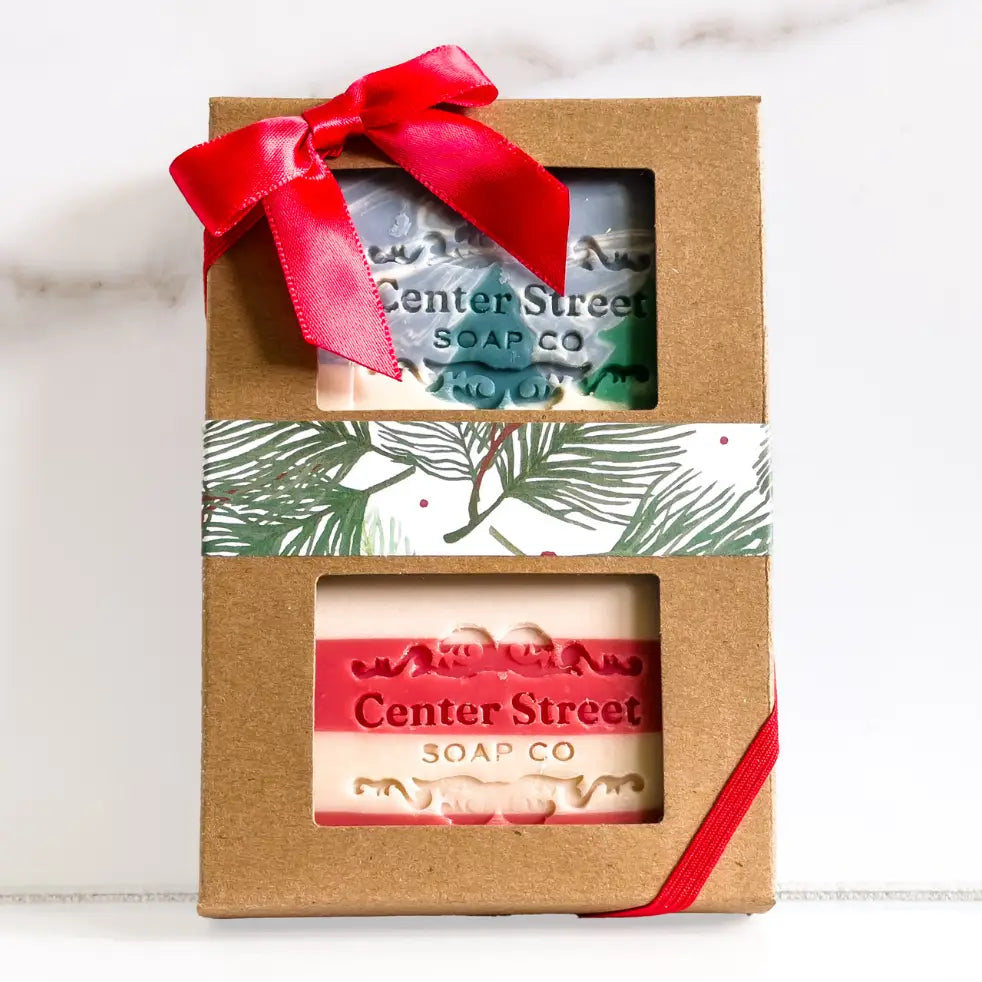 Candy Cane & Alpine Frost 2-Pack Holiday Soap