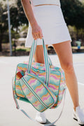 Neon Abstract Colors Pickleball Tote Bag