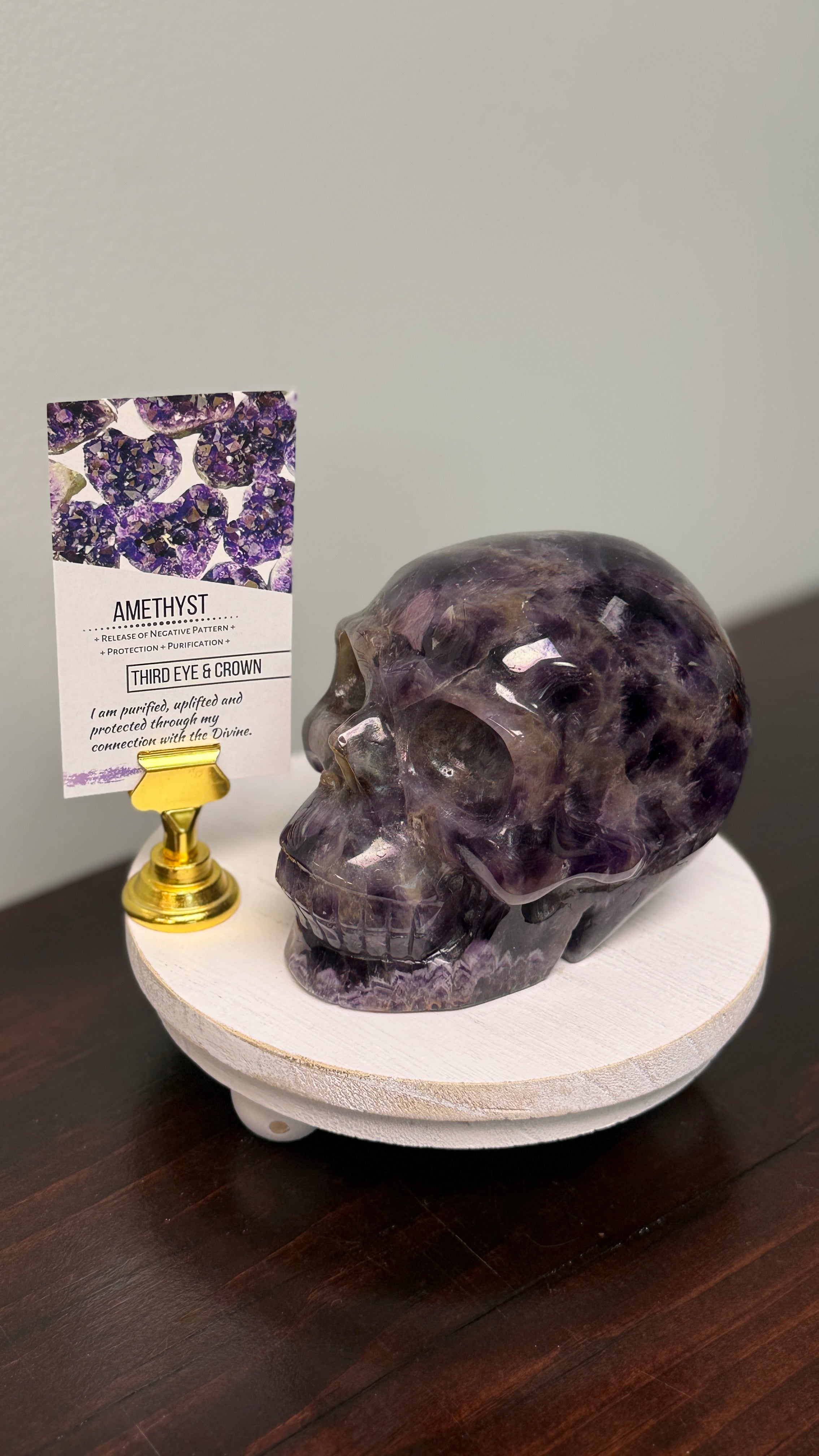 Amethyst 4.4” Skull
