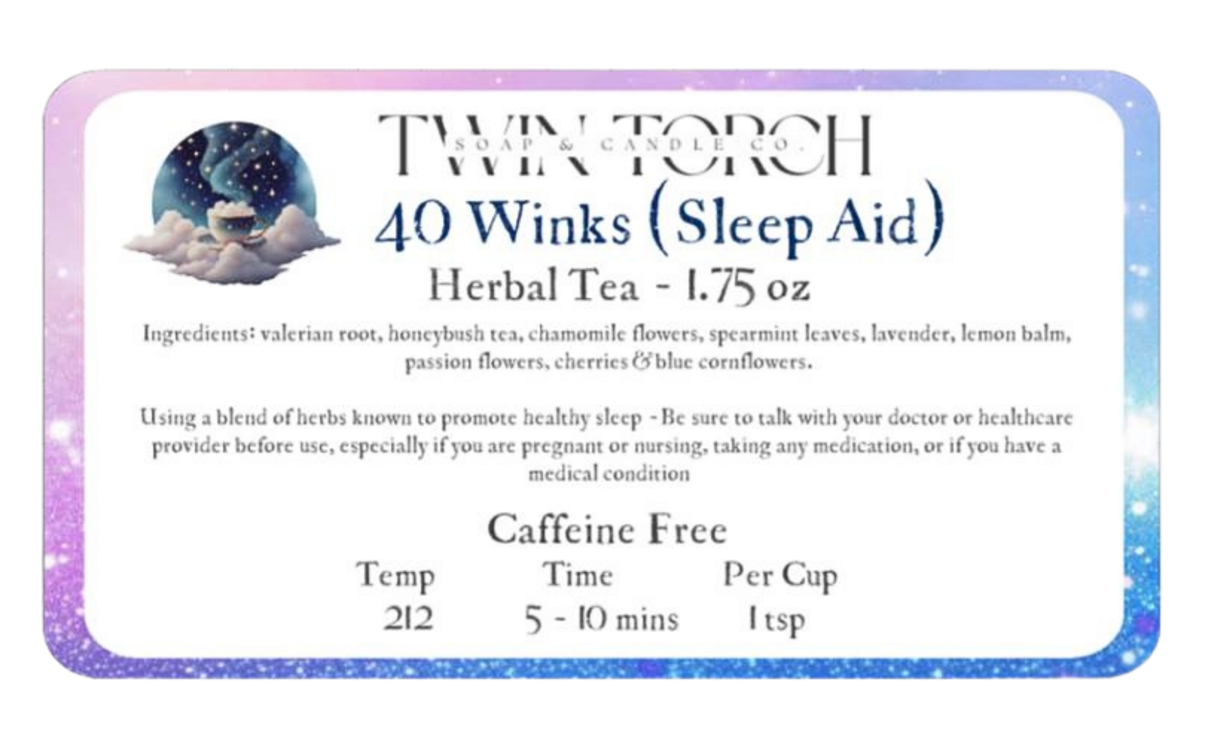 40 Winks - Herbal Tea - 1.75oz