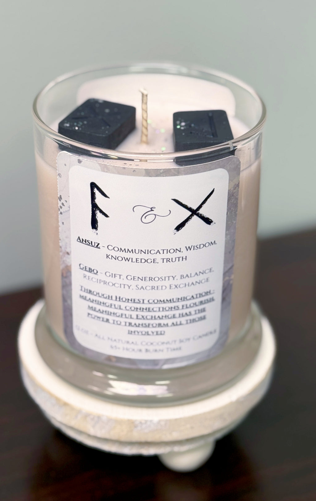 Positive Masculinity - Elder Futhark Runes - 12 oz Candle