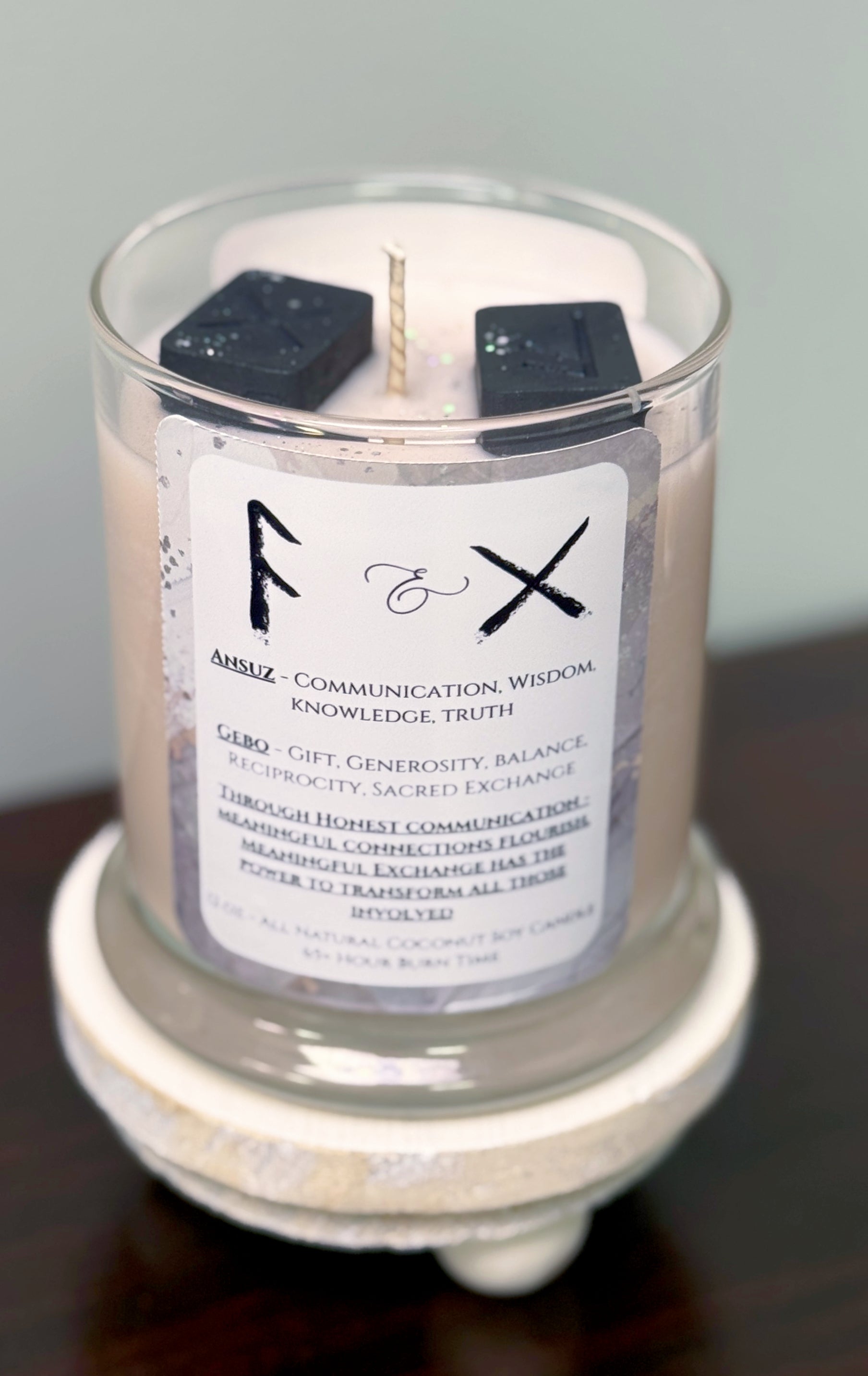 Positive Masculinity - Elder Futhark Runes - 12 oz Candle
