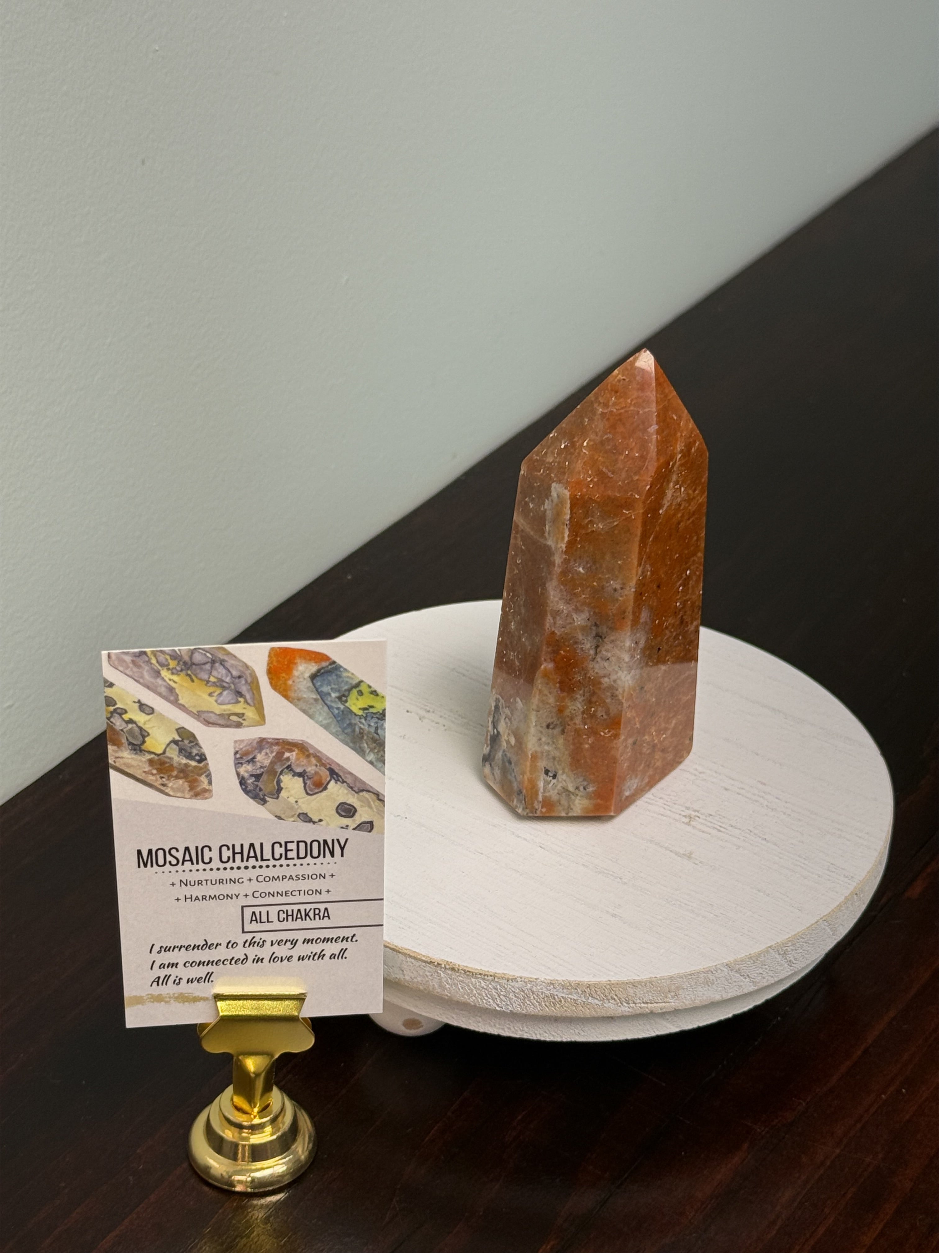 Mosaic Chalcedony 4.5” Tower