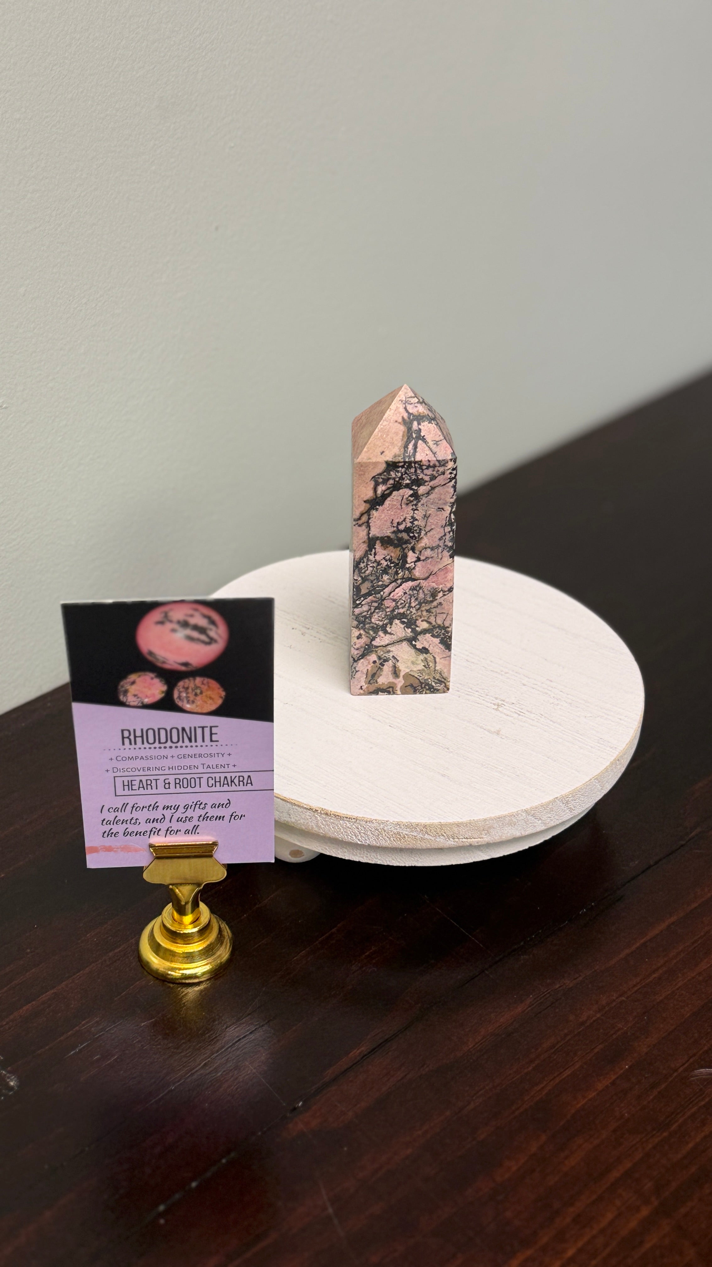 Rhodonite 3.9” Tower