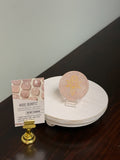 Rose Quartz Triple Moon Goddess Palm Stone