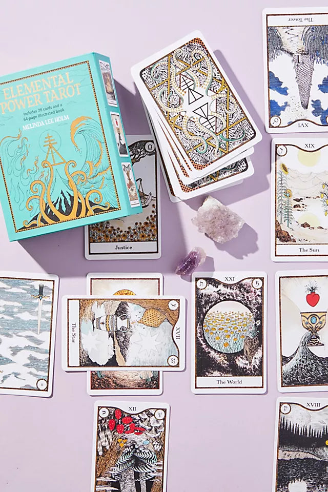 Elemental Power Tarot: Includes a full deck of 78 cards and a 64-page illustrated book