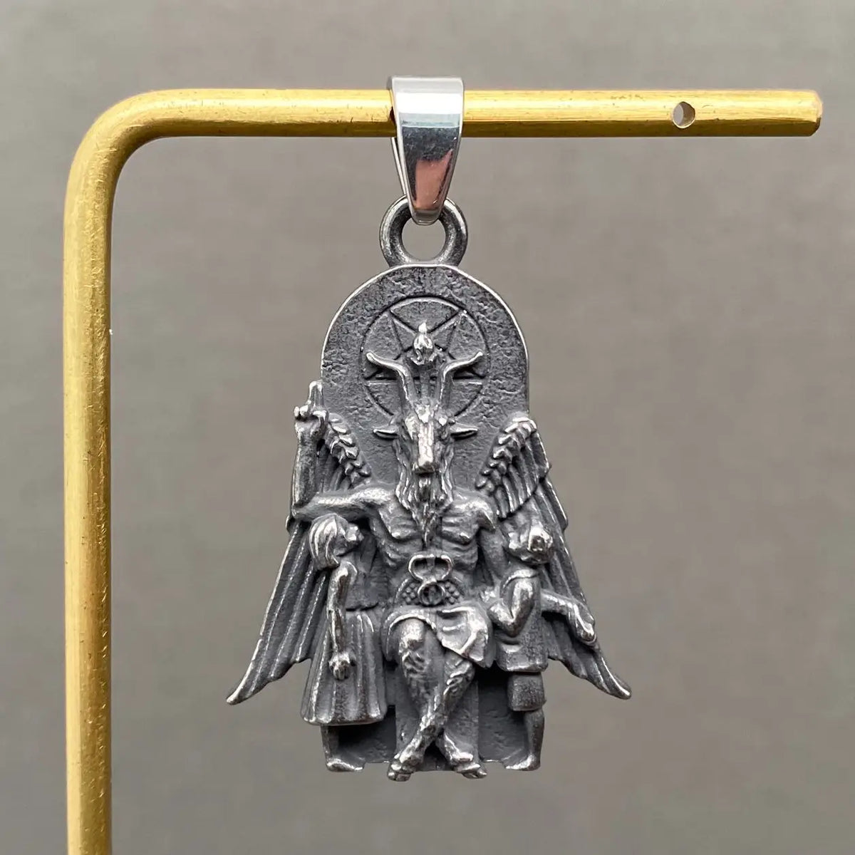 Baphomet Stainless Steel Pendant With Chain