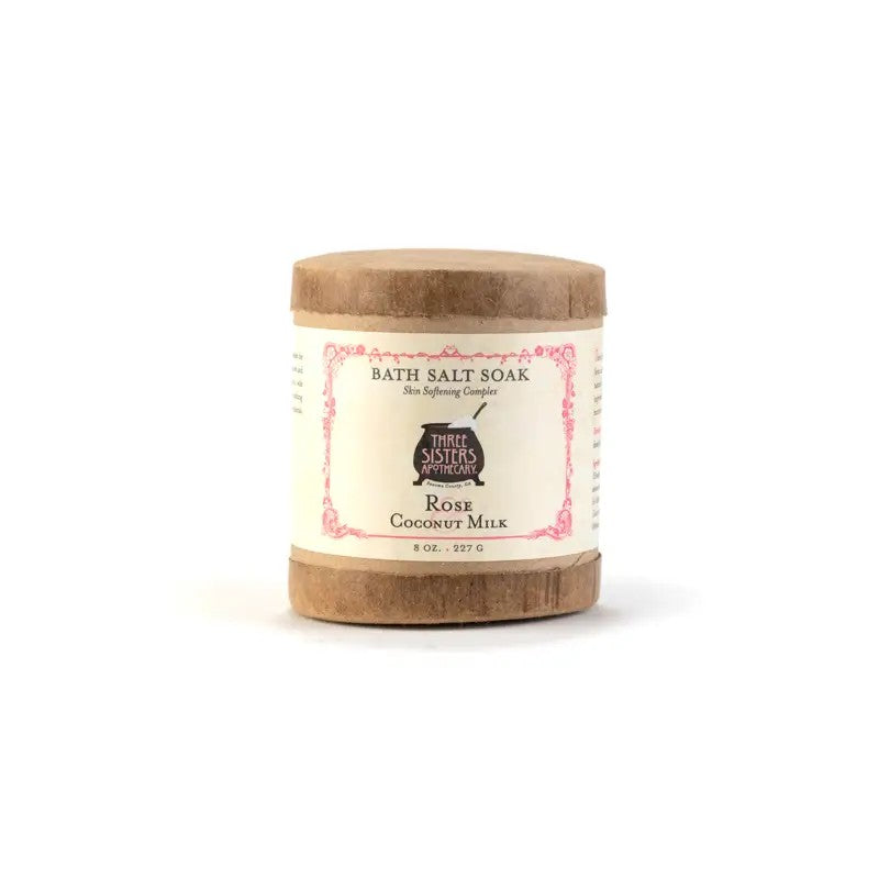 Bath Salt Soak Rose & Coconut Milk 8 oz