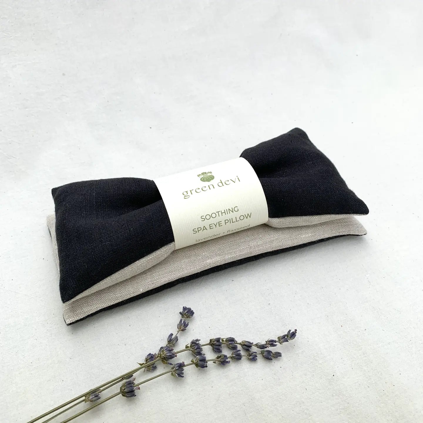 Linen Spa Eye Pillow - Black