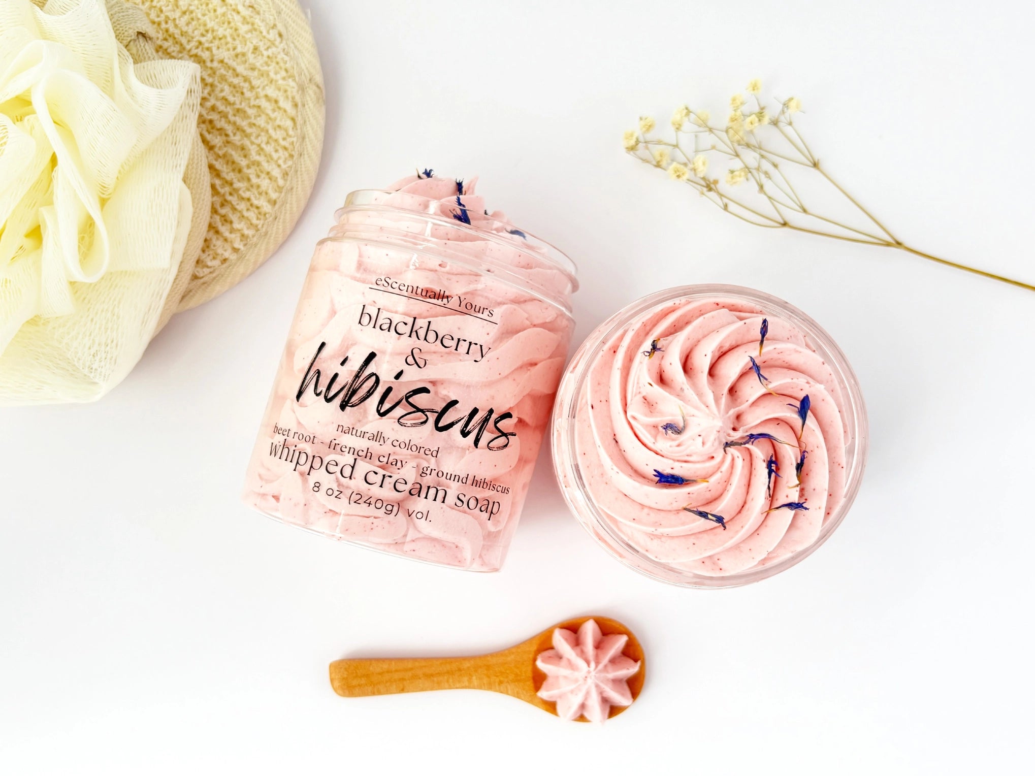 Blackberry Hibiscus Whipped Soap & Shave Cream 8 oz