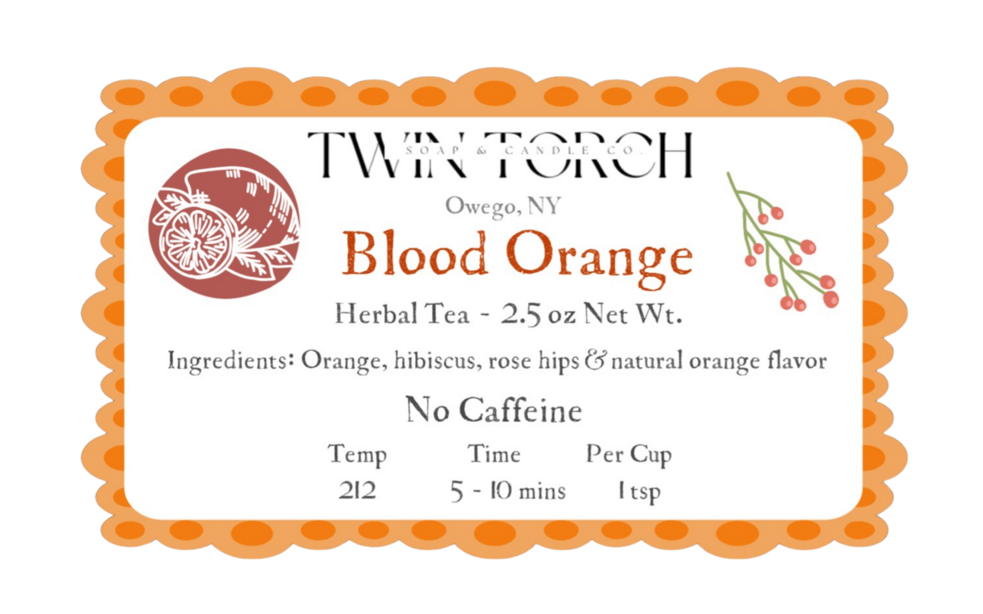 Blood Orange - Herbal Tea - 2.5oz