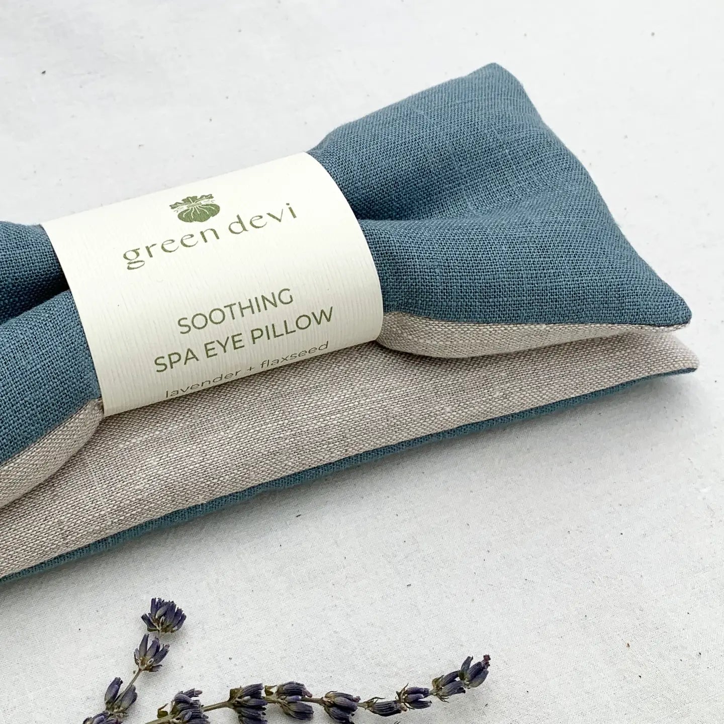 Linen Spa Eye Pillow - Blue