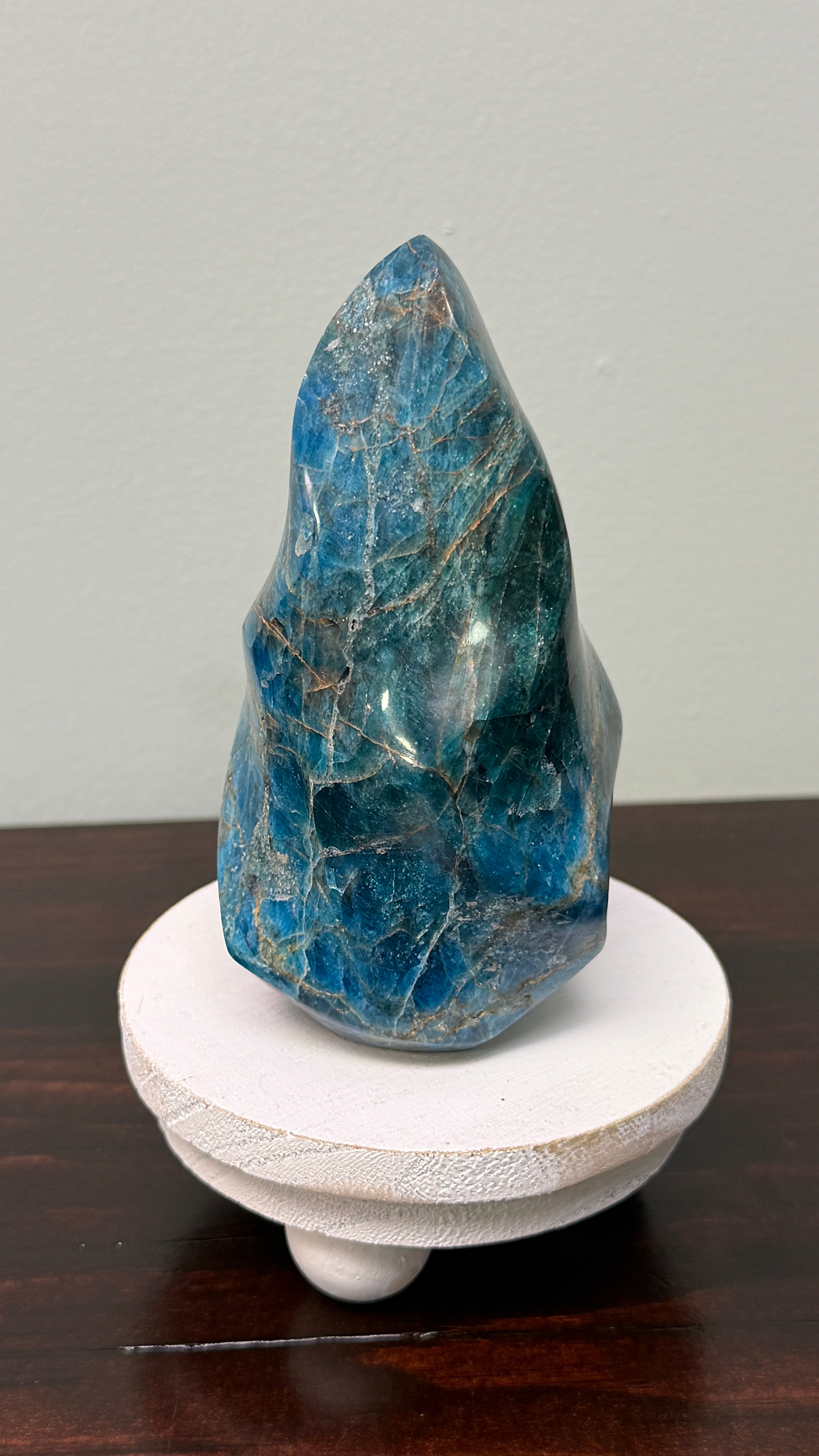Blue Apatite Tower 4.75"