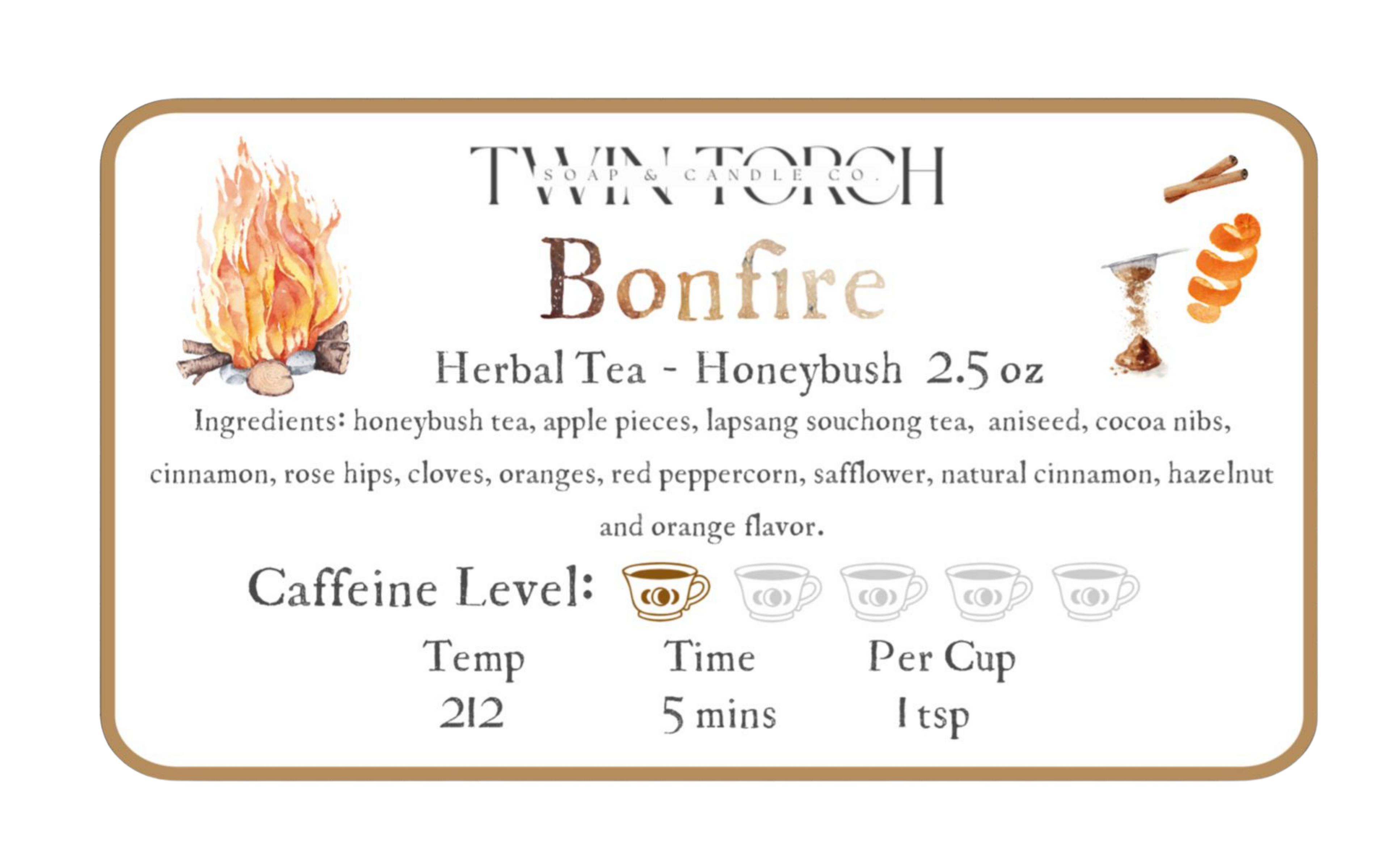 Bonfire - Honeybush Tea - 2.5oz