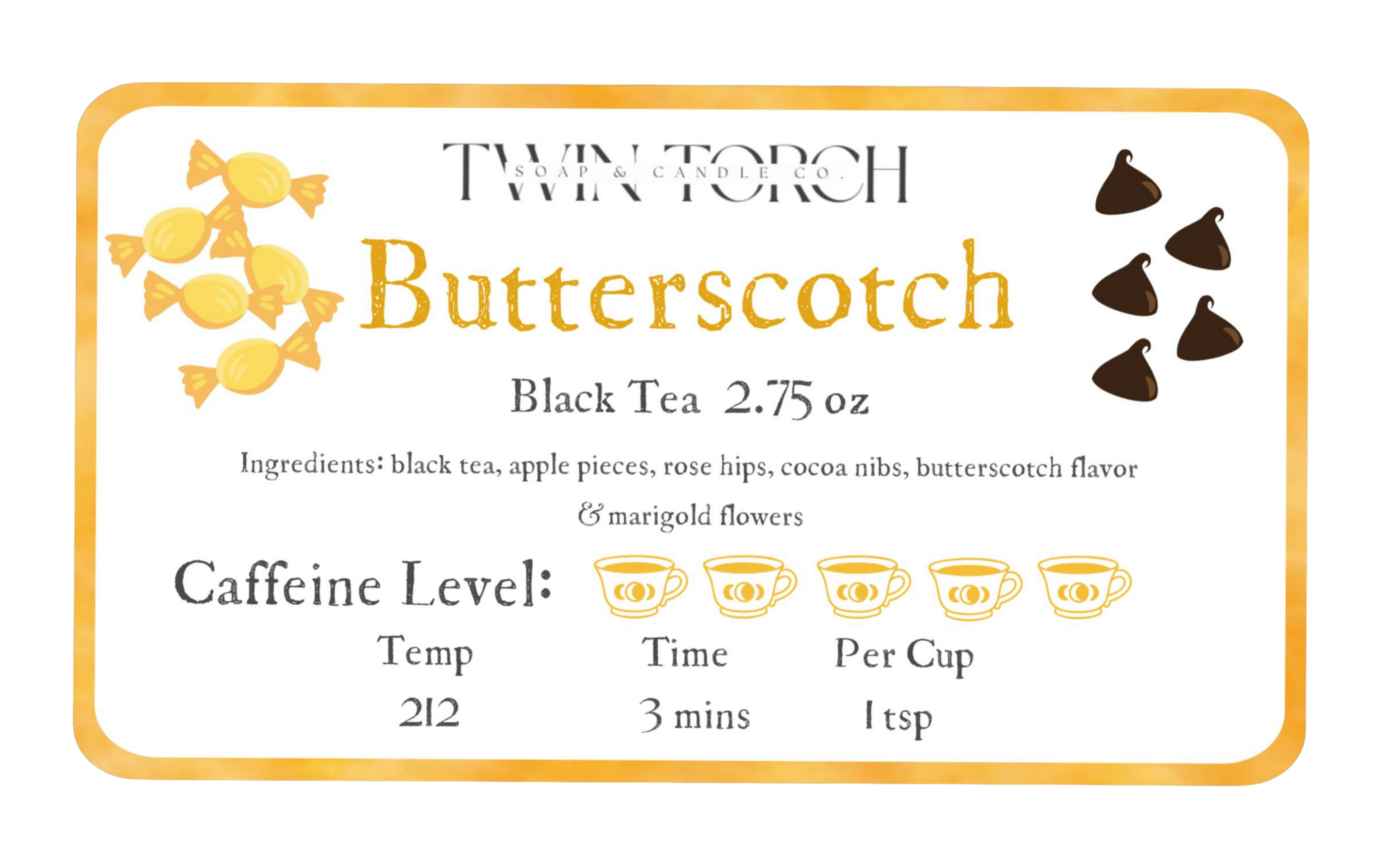 Butterscotch - Black Tea - 2.75oz