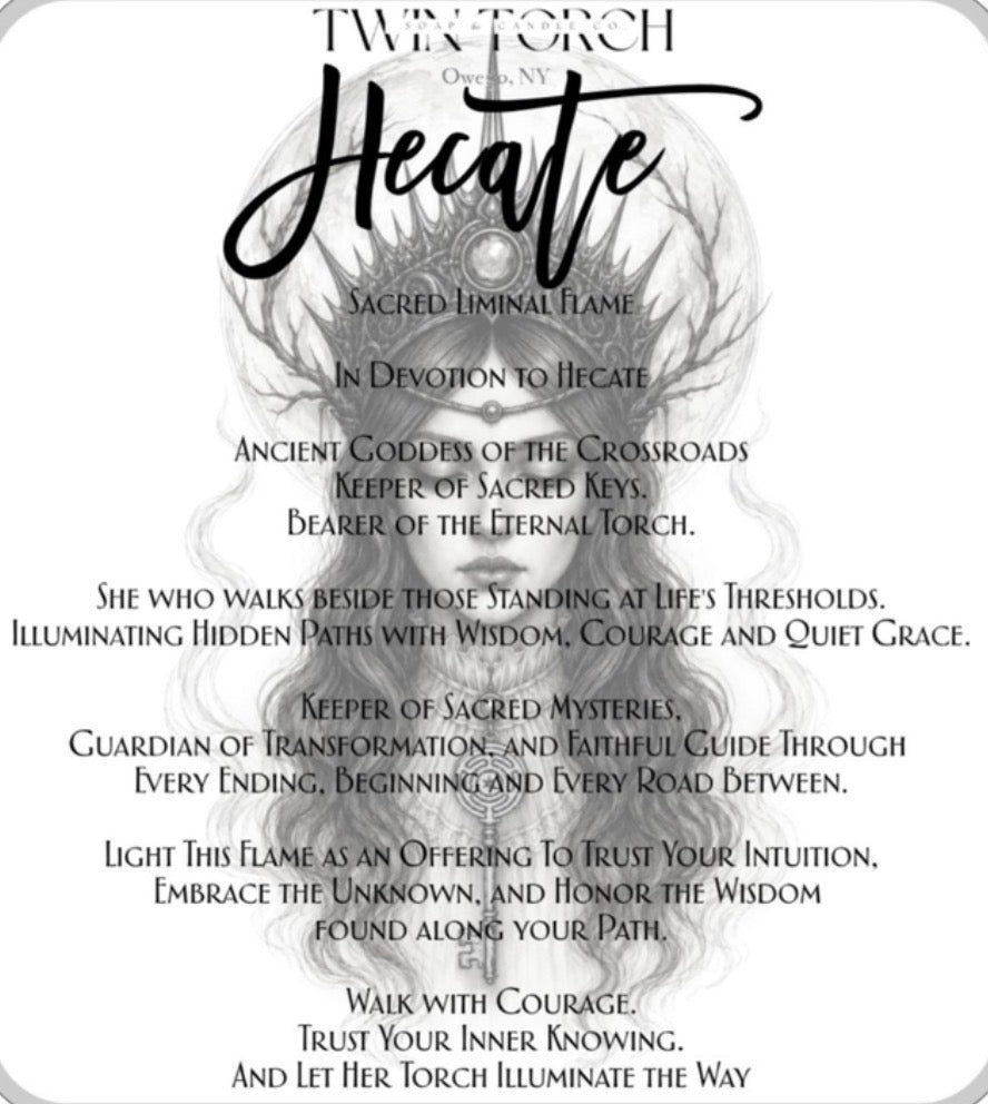 Hecate - The Liminal Flame - 12oz Ritual Candle