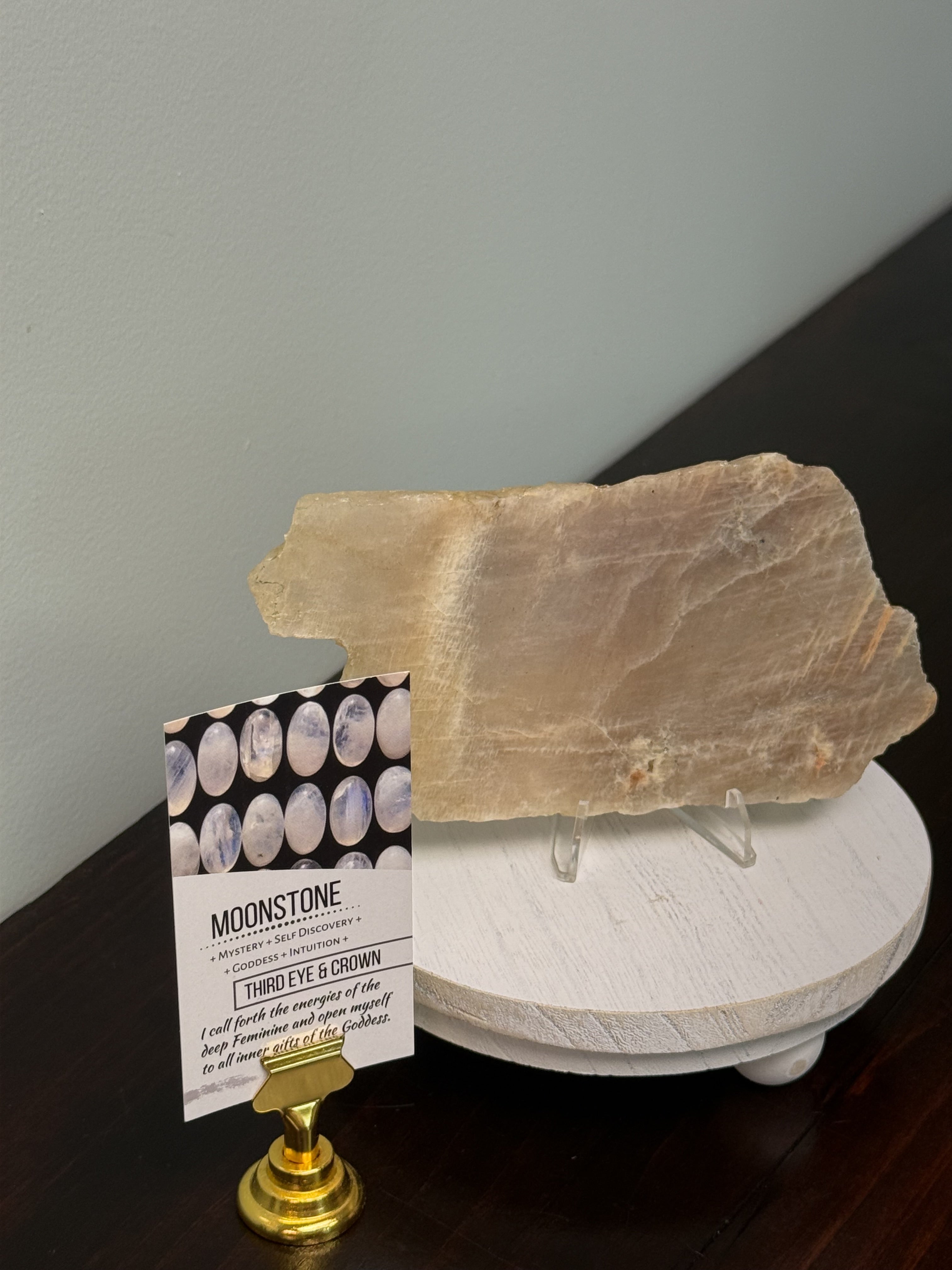 Blue Moonstone 6” Slab