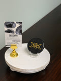 Obsidian Triple Moon Goddess Palm Stone