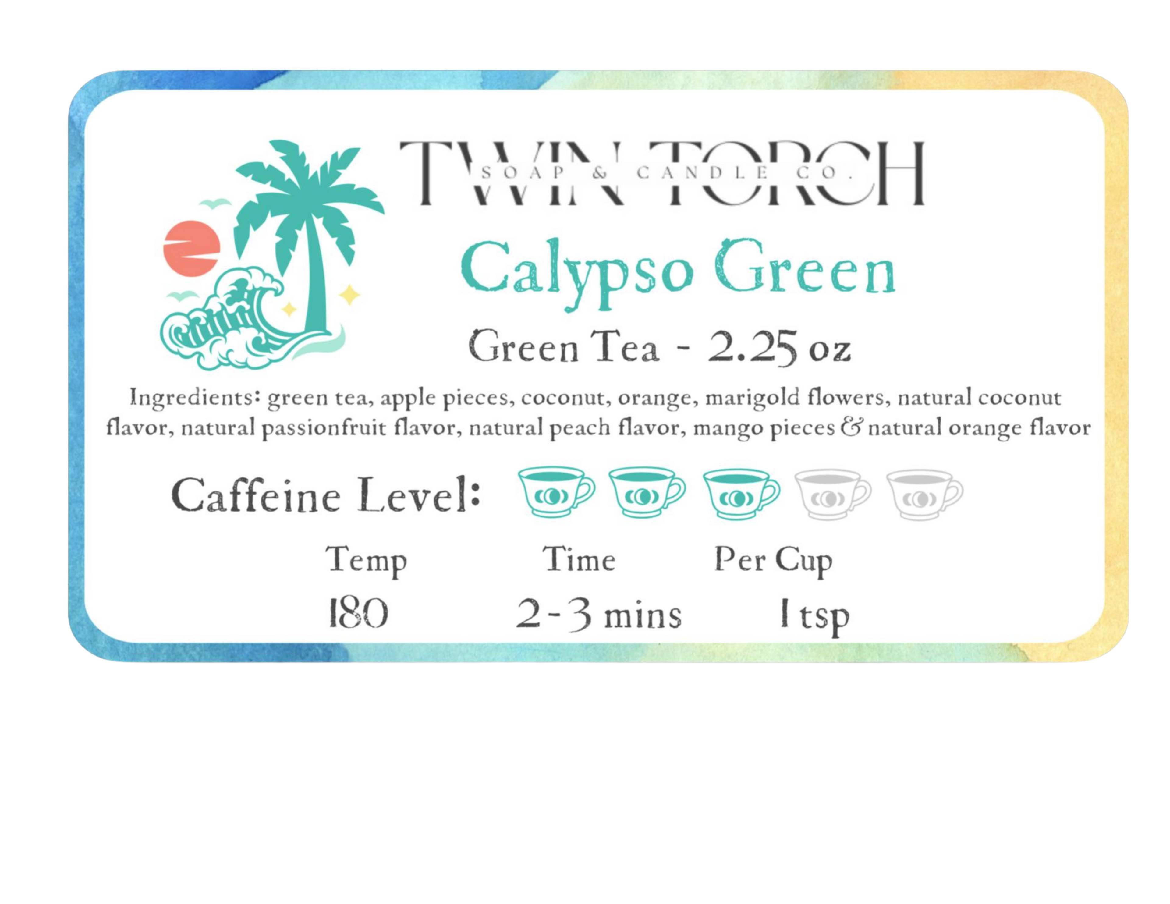 Calypso Green - Green Tea - 2.25oz