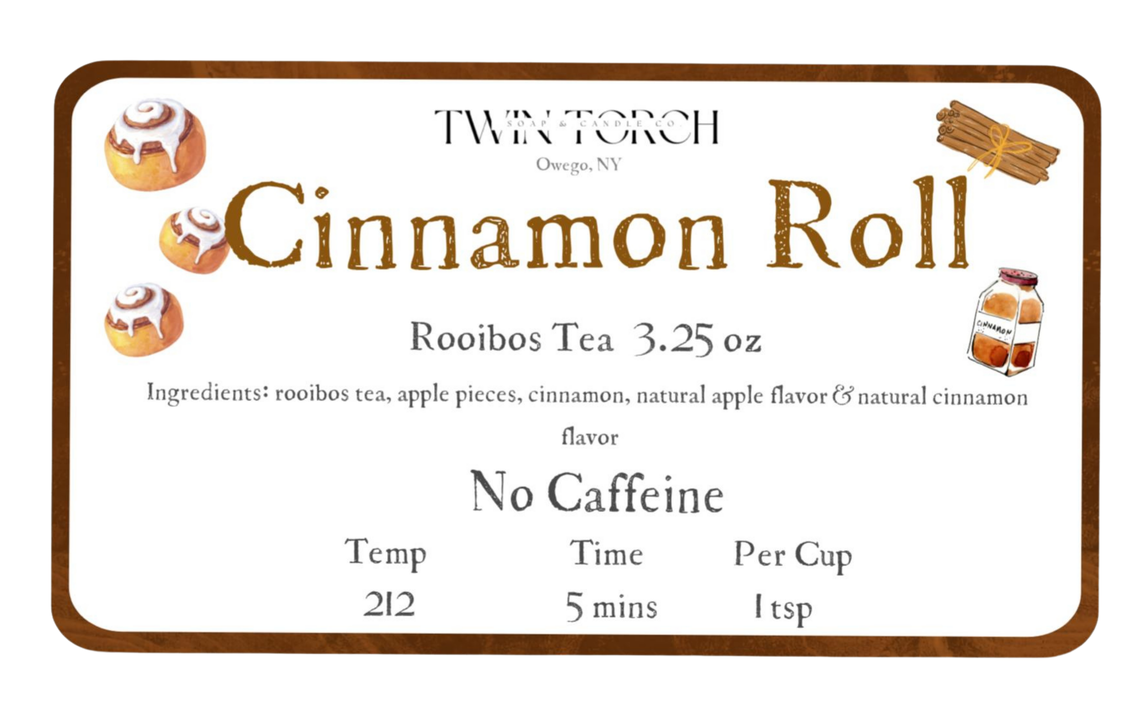 Cinnamon Roll - Rooibos Tea - 3.25oz