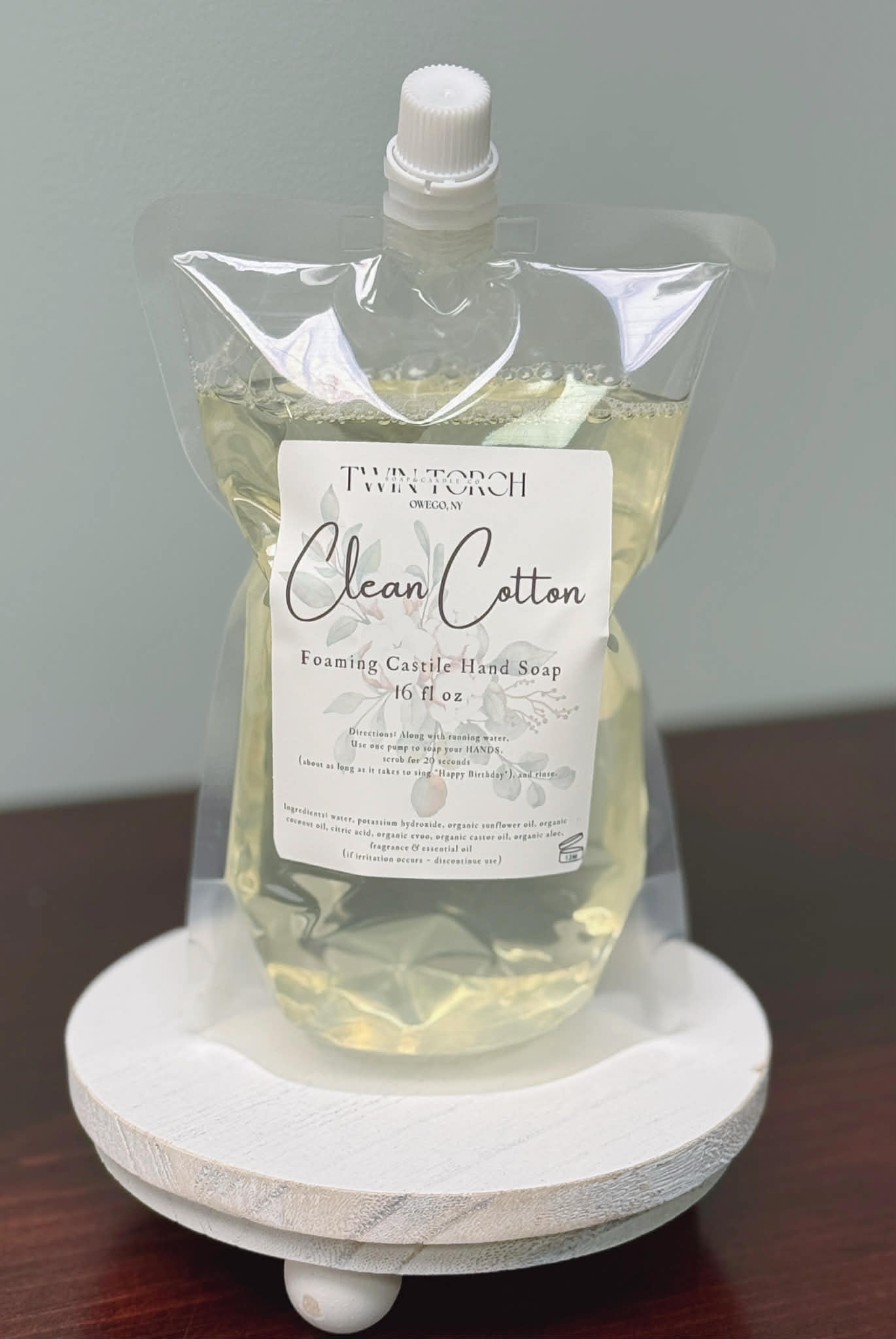 Clean Cotton - Foaming Castile Hand Soap - 16 Fl Oz REFILL