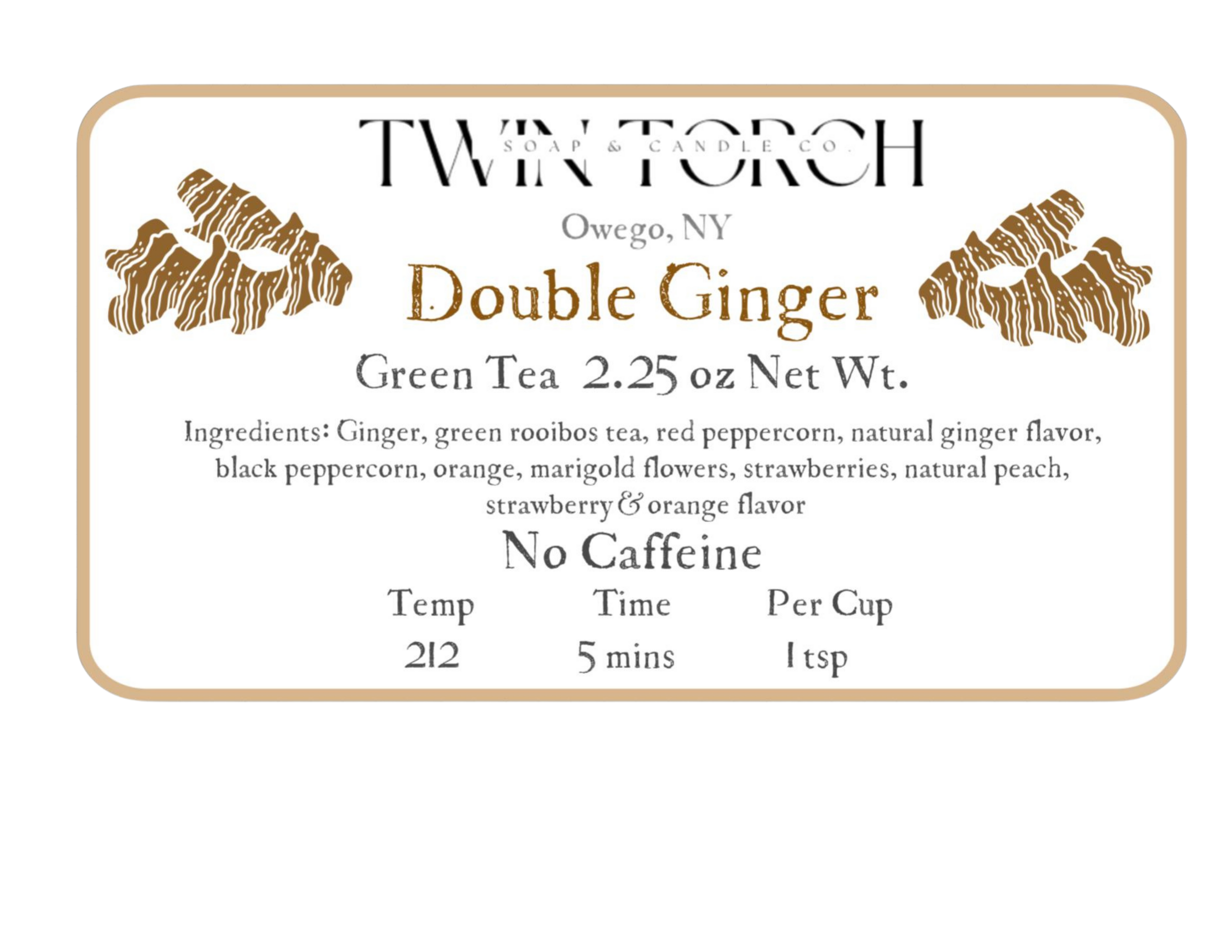 Double Ginger - Herbal Tea - 2.25oz