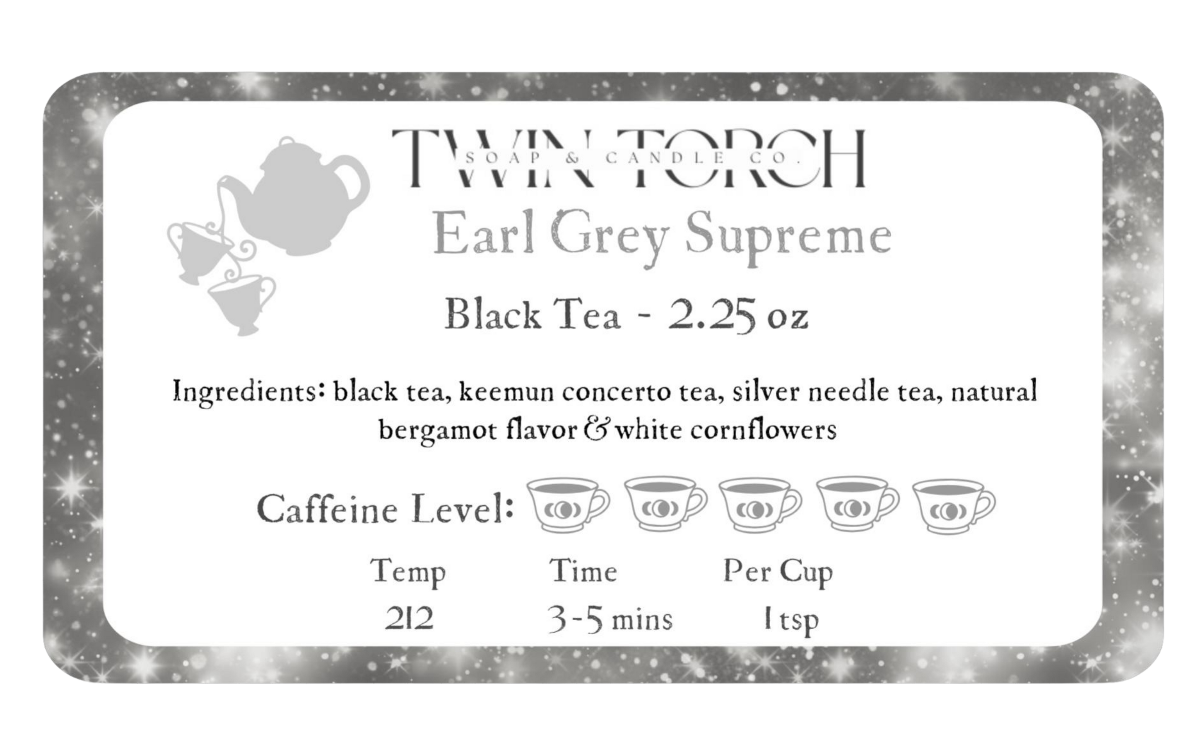 Earl Grey Supreme - Black Tea - 2.25oz