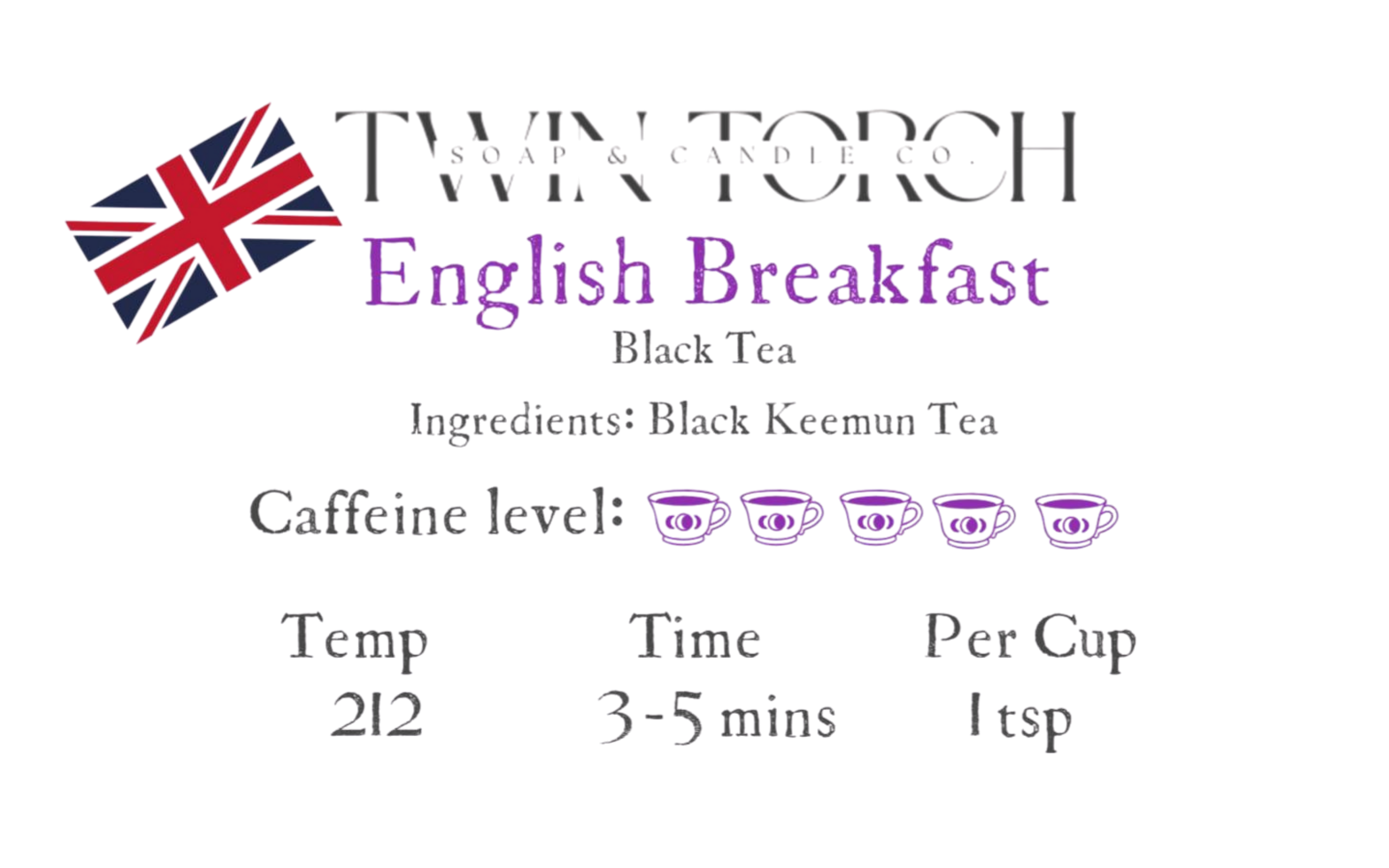 English Breakfast - Black Tea - 2.75oz