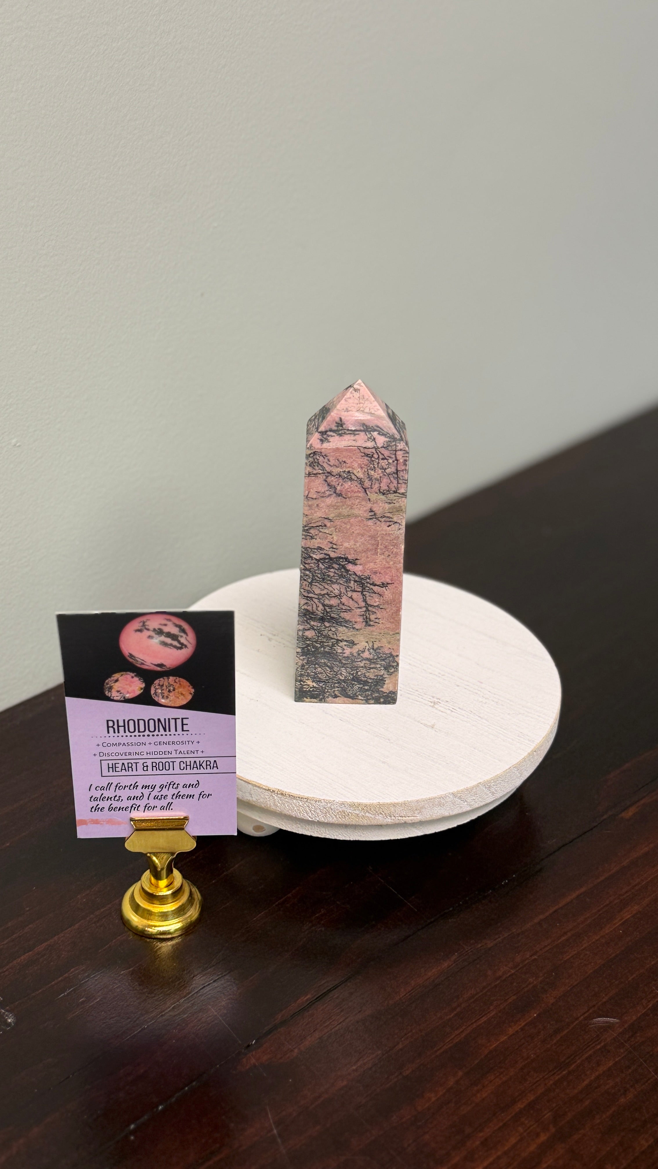 Rhodonite 4.7” Tower