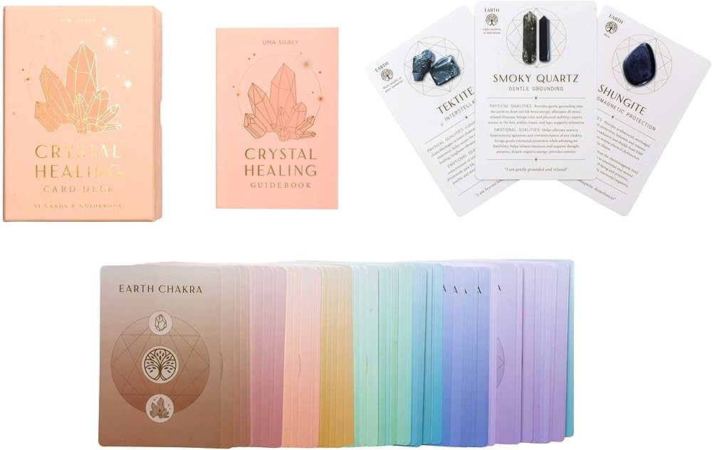 Crystal Healing Card Deck (Self-Care, Healing Crystals, Crystals Deck)