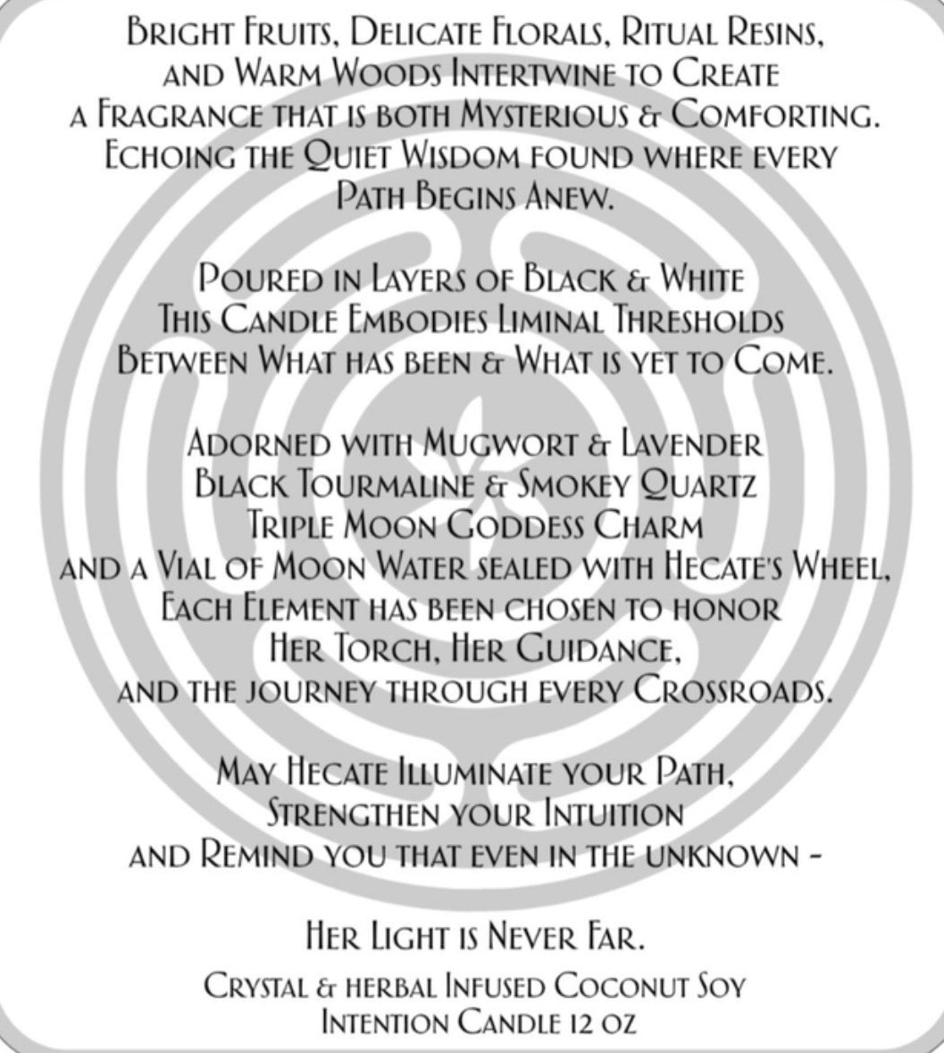 Hecate - The Liminal Flame - 12oz Ritual Candle