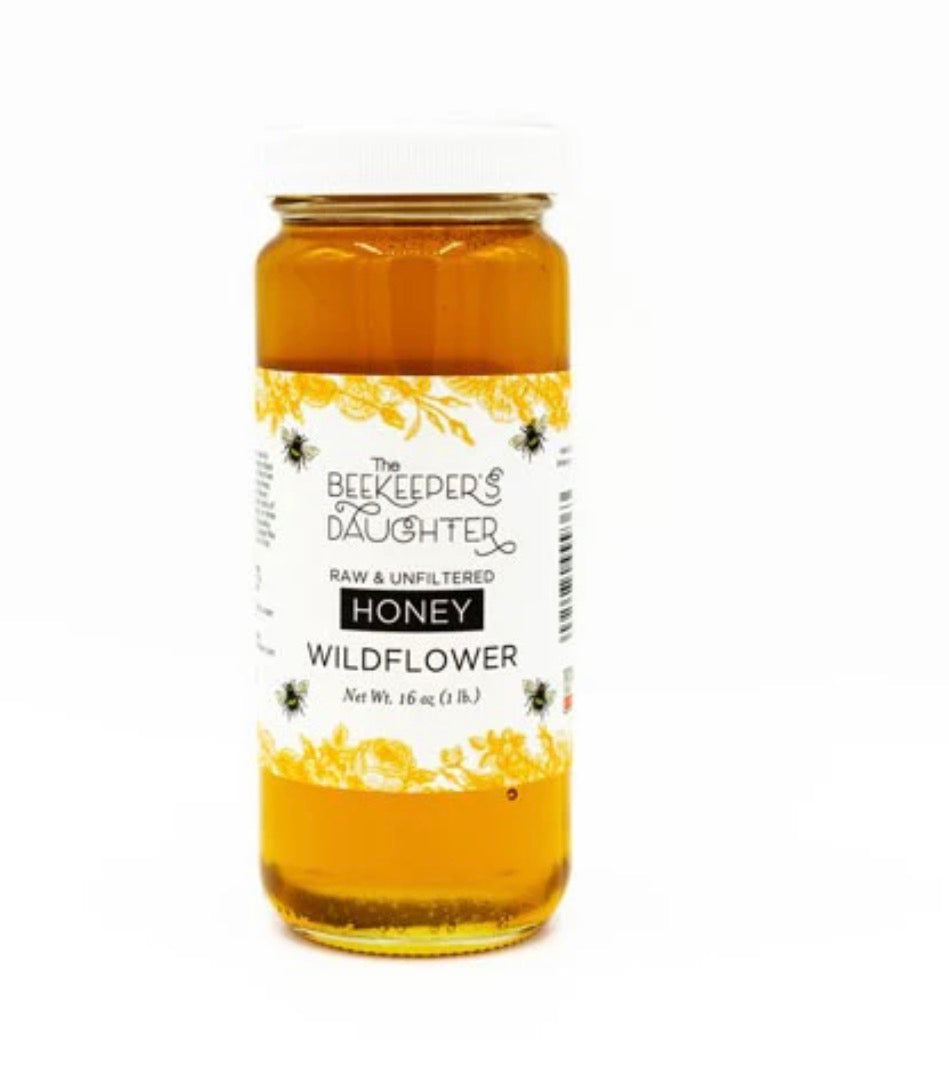 16oz Raw Wildflower Honey