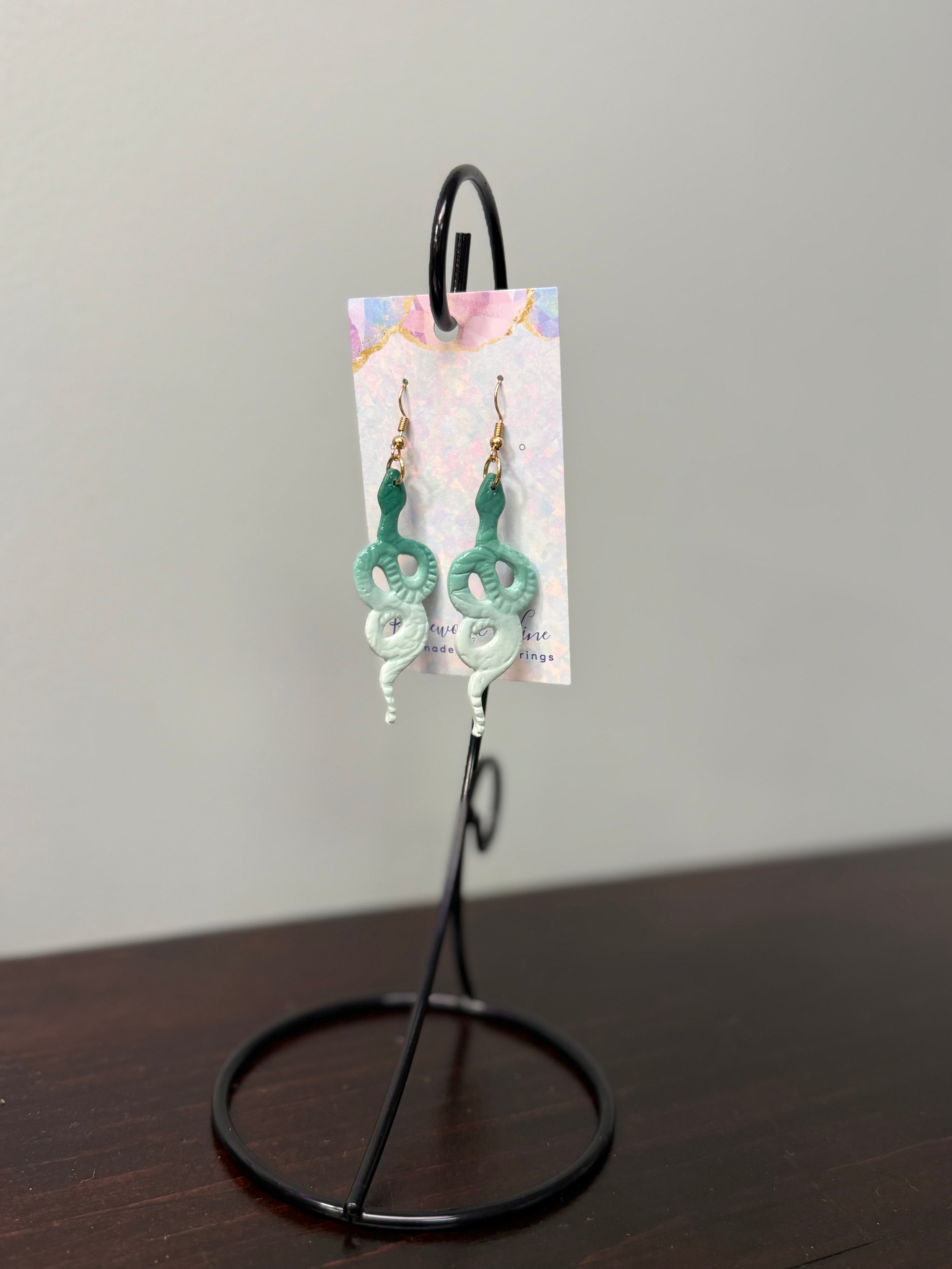 Green Snake Dangles - Runewood