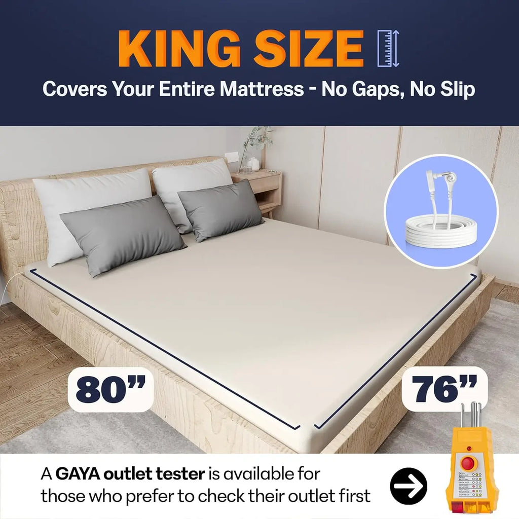 Gaya Grounding Sheets - Fitted | King | Off-White