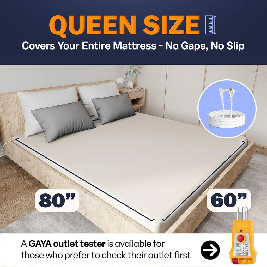 Gaya Grounding Sheets - Fitted | Queen | Off-White