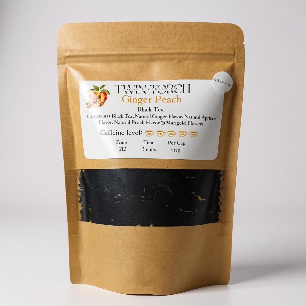 Ginger Peach - Black Tea - 2.25oz