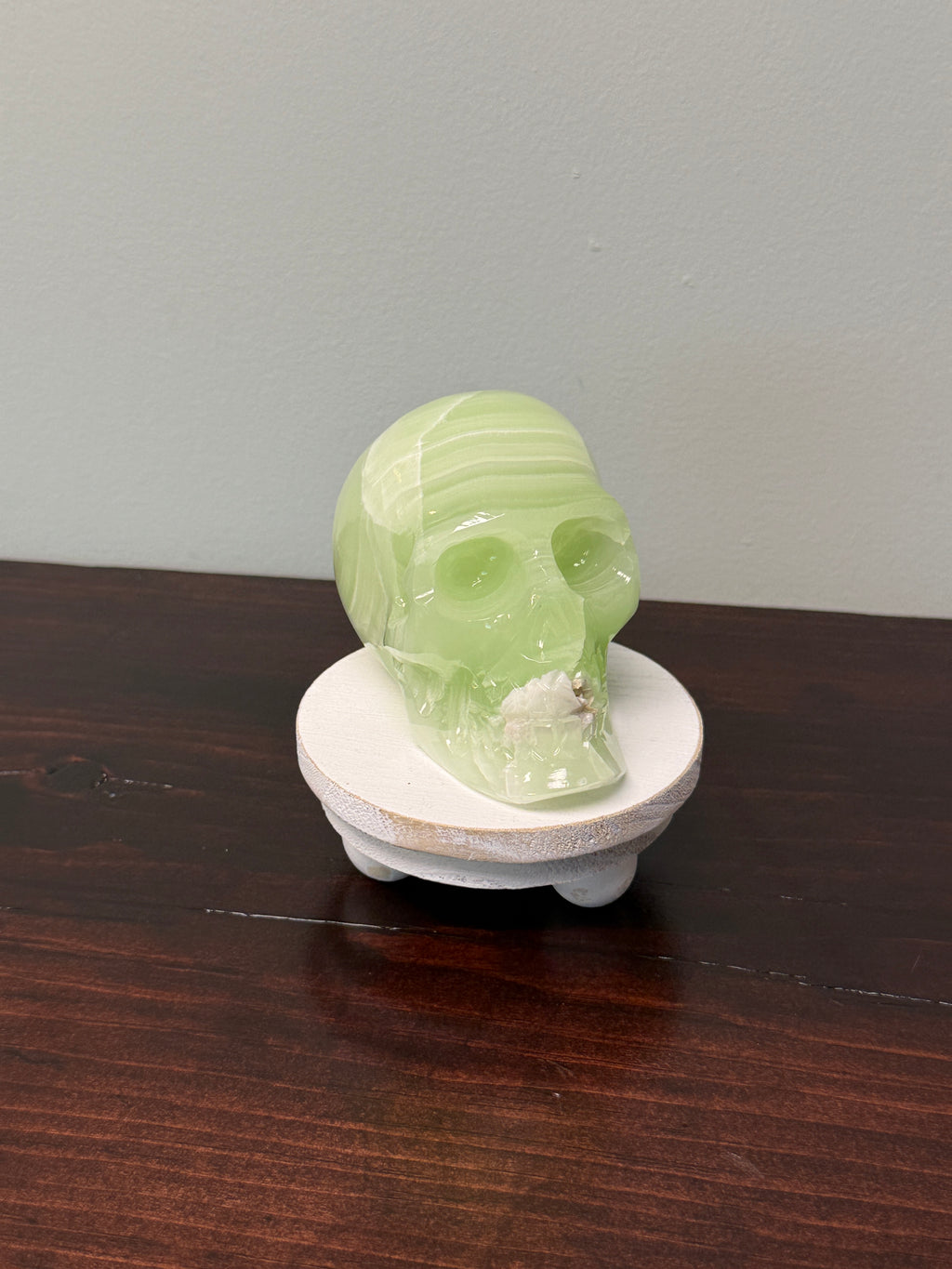 Green Onyx Skull