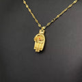 Hamsa the Hand of Fatima 18K Gold Plated Necklace - Gold