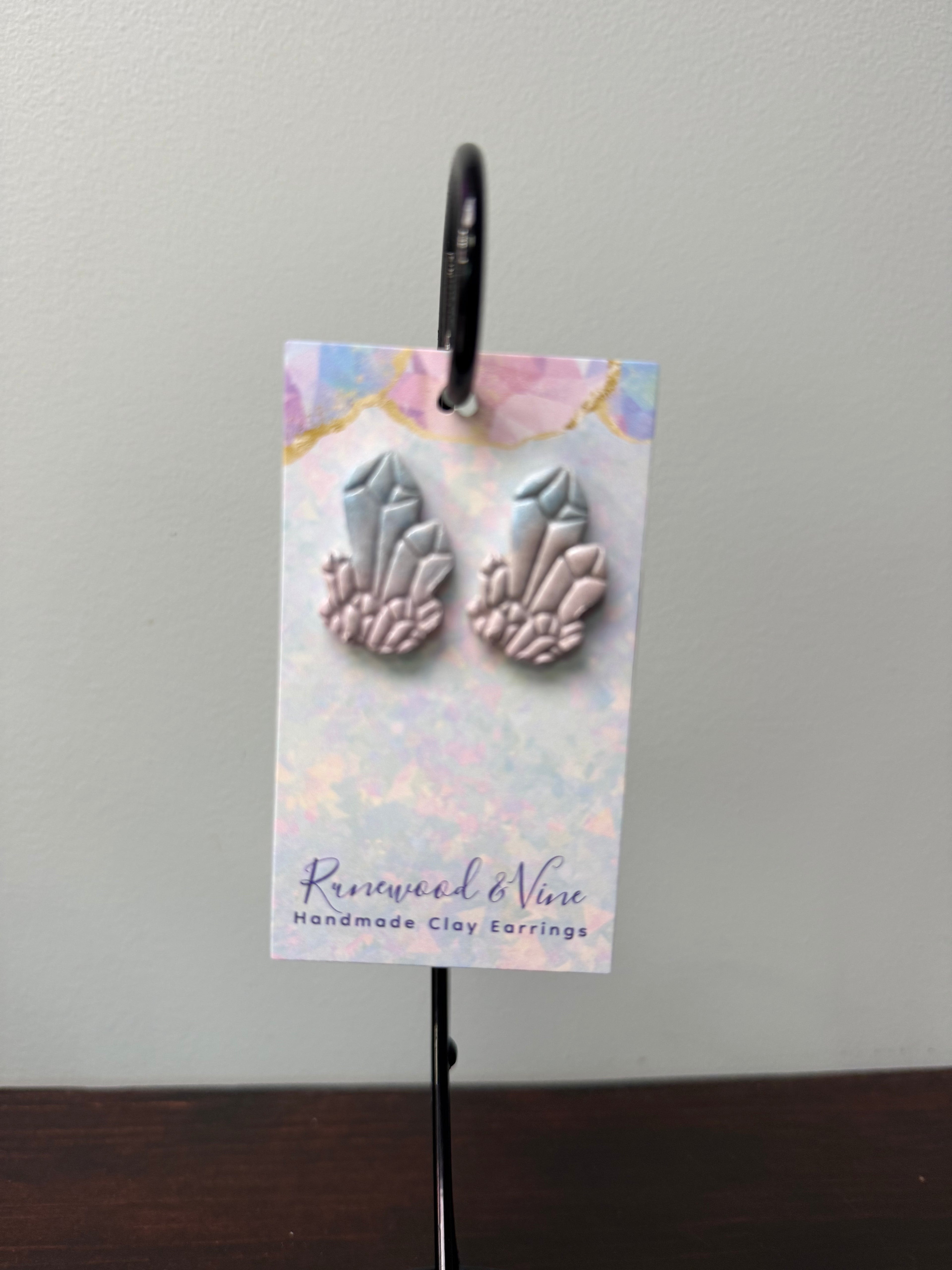 Crystal Studs - Runewood