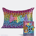 Kitsch X Lisa Franks Standard Satin Pillowcase - Rainbow Leopard