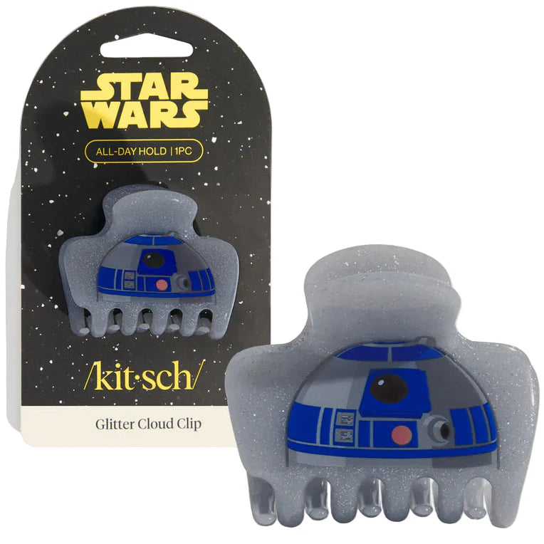 Kitsch & Star Wars Glitter Clout Clip - R2-D2
