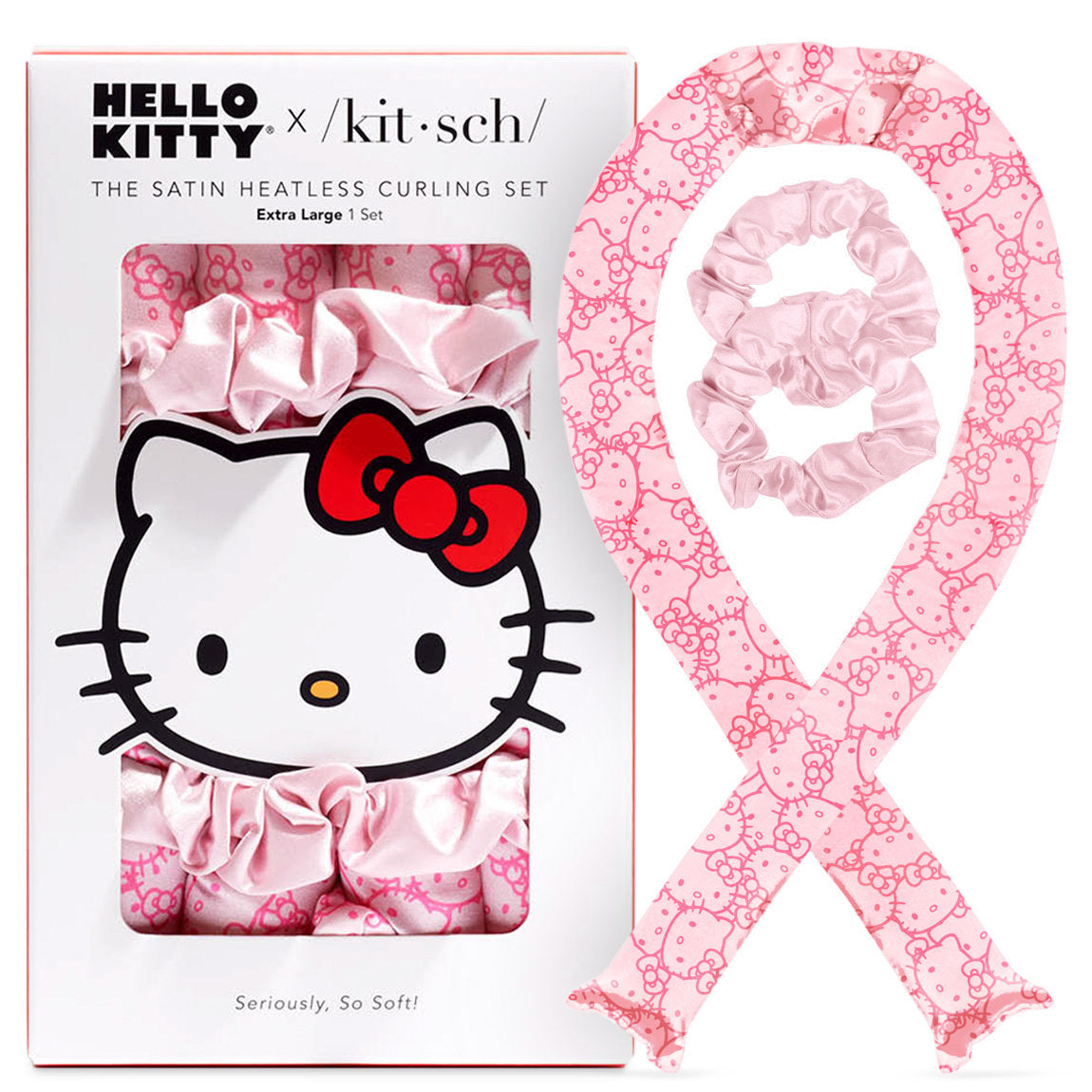 Kitsch X Hello Kitty Satin Heatless Curling Set