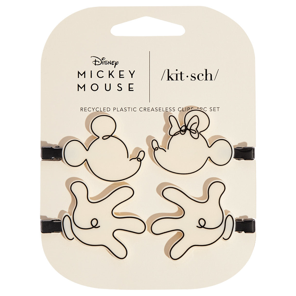 Kitsch & Mickey and Minnie Creaseless Clips