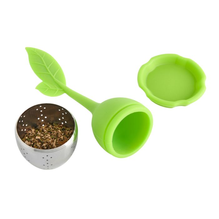 Tea Infuser - Silicone Leaf with Stand
